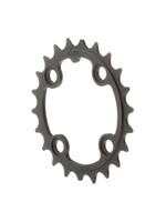 22T, 9 sp, BCD 64mm, 4-Bolt, Inner Chainring, For MTB triple, Steel, Black, 11.6215.064.000