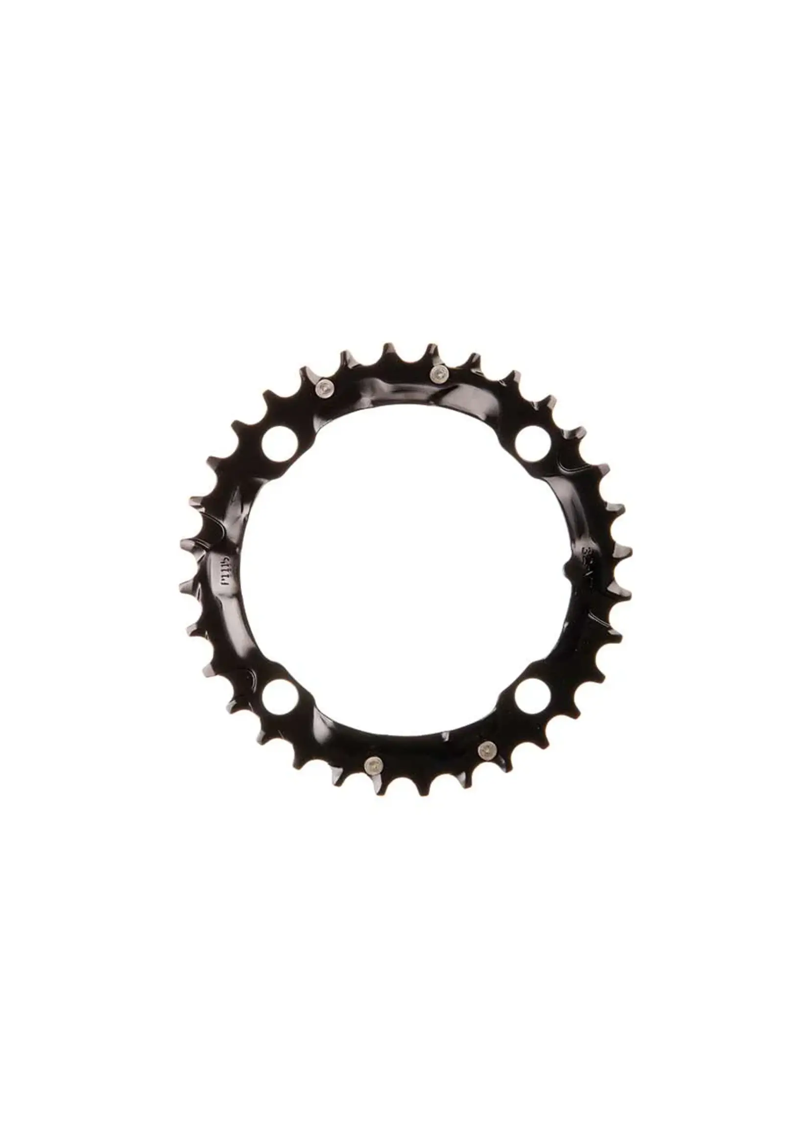 32T, 9 sp, BCD 104mm, 4-Bolt, Middle Chainring, For MTB triple, Steel, Black, 11.6215.063.000
