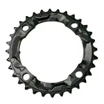 Shimano Y1KN98040, 38T, 8sp, BCD: 104mm, 4 Bolt, Acera FC-M361, Middle Chainring, For 28/38/48, Steel, Black