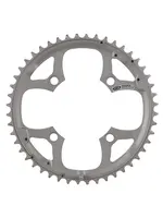 Shimano Y1DS98210, 48T, 9sp, BCD: 104mm, 4 Bolt, Deore FC-M510, Outer Chainring, For 26/36/48, Aluminum, Silver