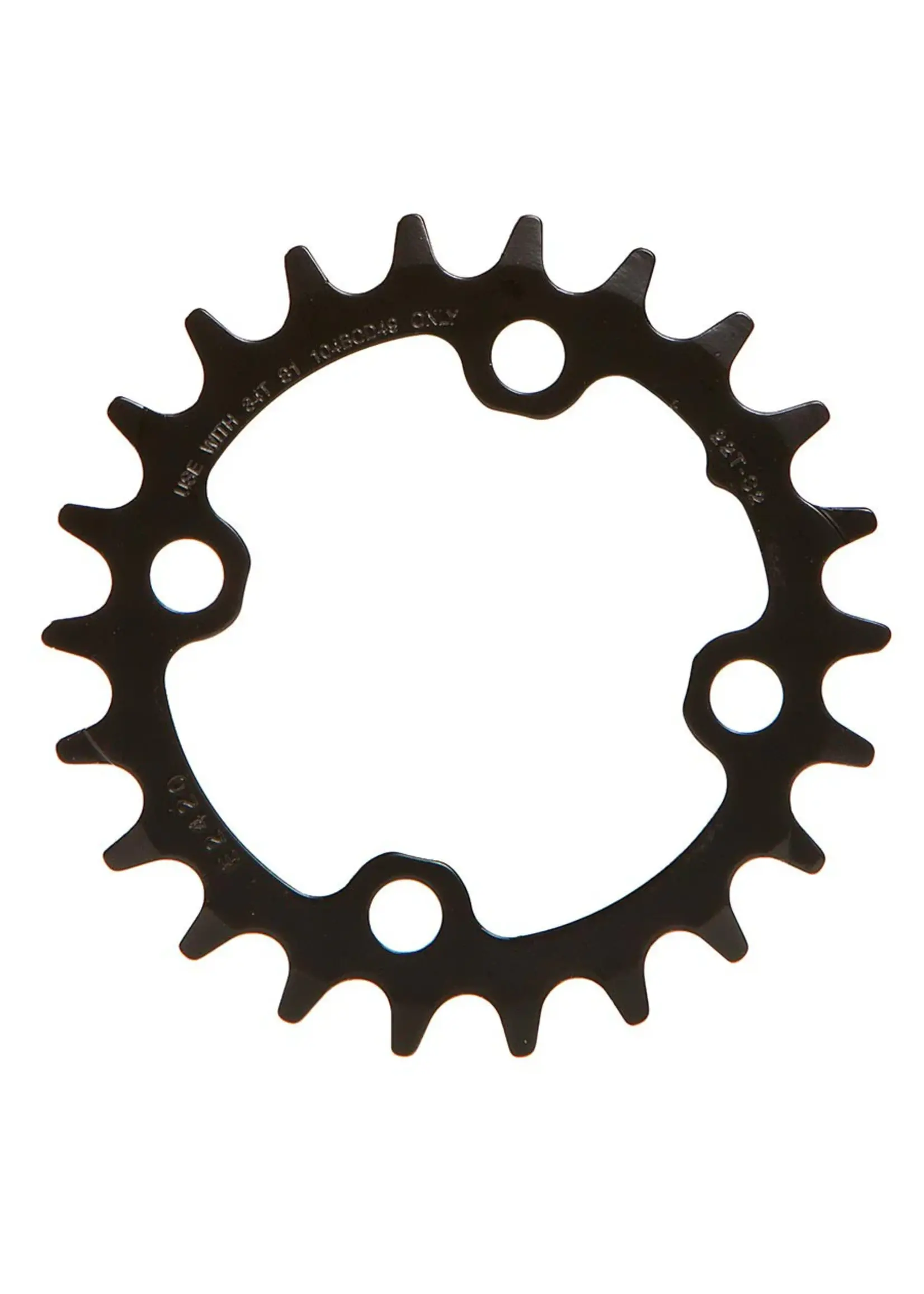 SRAM 22T Chainring, 10sp, BCD: 64, Steel, Black