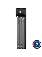 Abus Bordo Ugrip Lite 6055, Foldable lock with Key Lock, 5mm x 85cm (5mm x 2.8'), Black