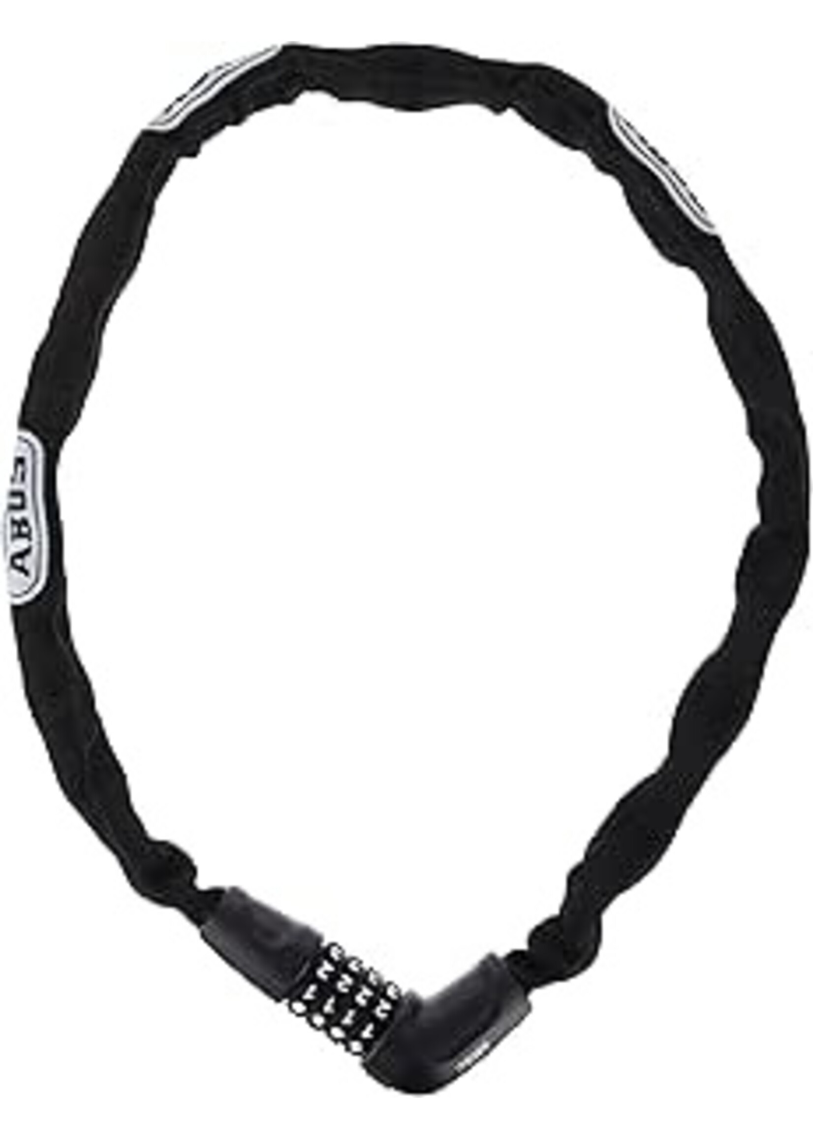 Abus Steel-O-Chain 5805C Chain with combination lock, 5mm x 110cm (5mm x 3.6'), Black