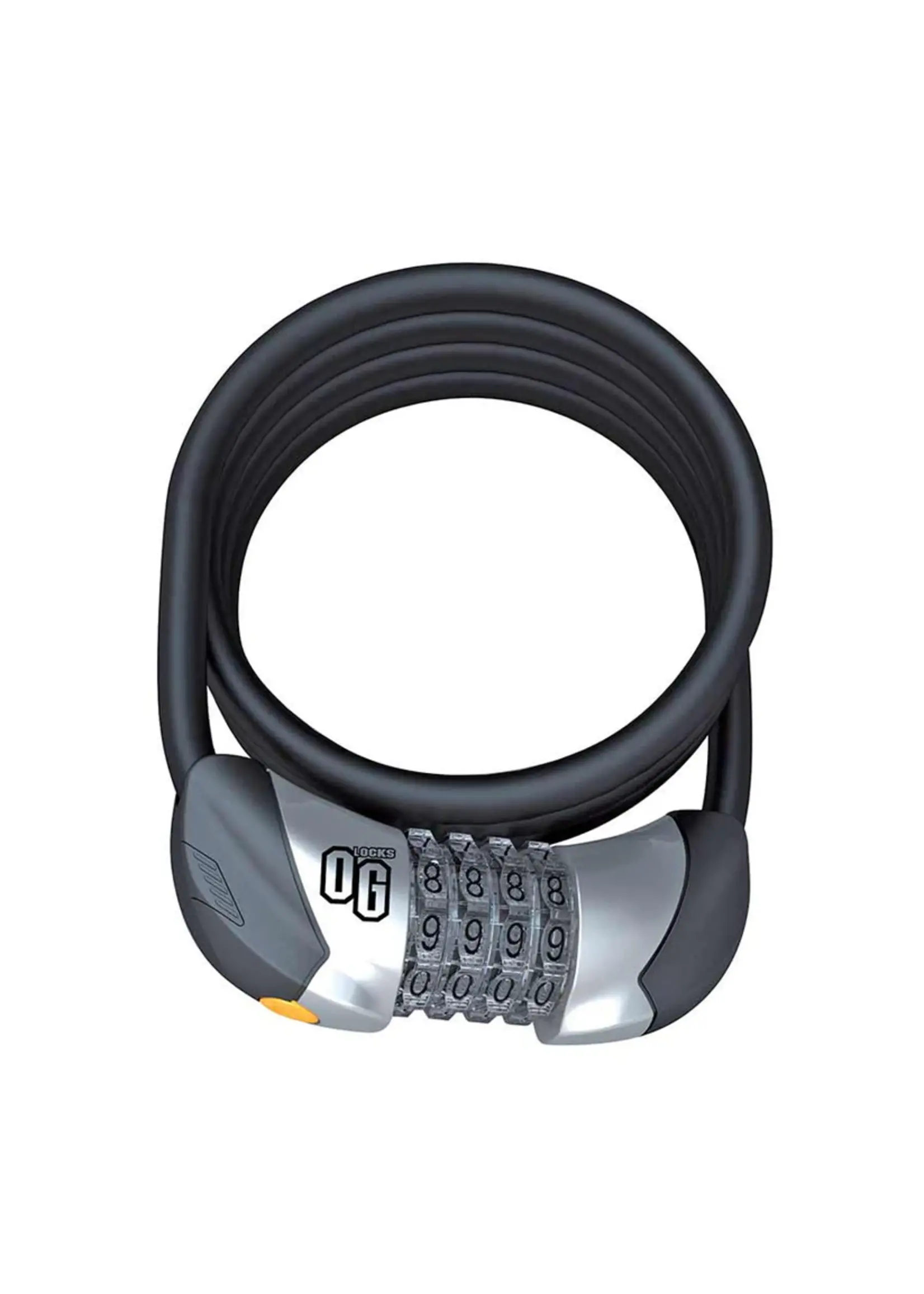 Onguard Mini Combo Light 5519, Coil cable with combination lock, 8mm x 150cm (8mm x 4.9')