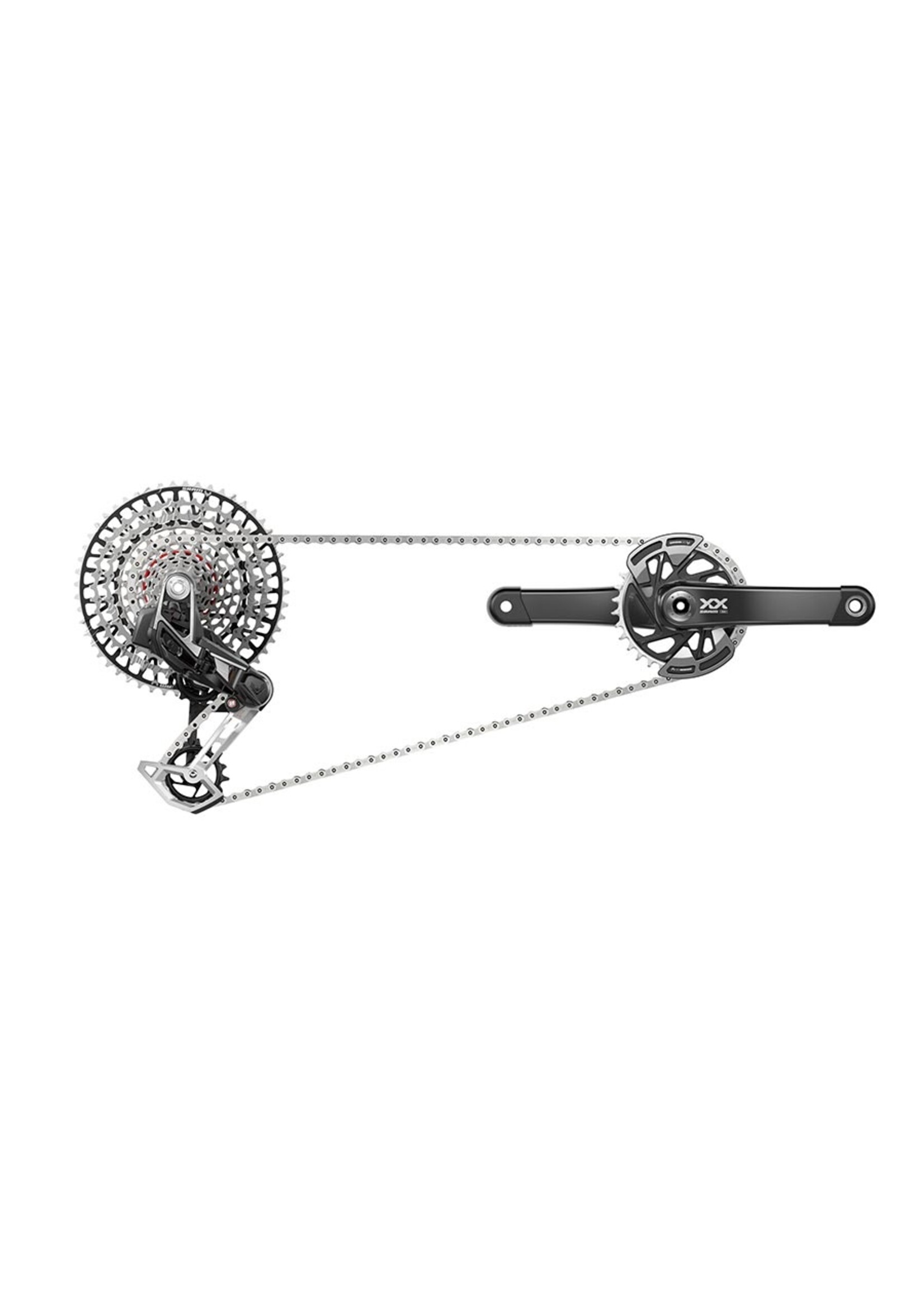 SRAM XX T-Type Groupset kit, with 165mm cranks