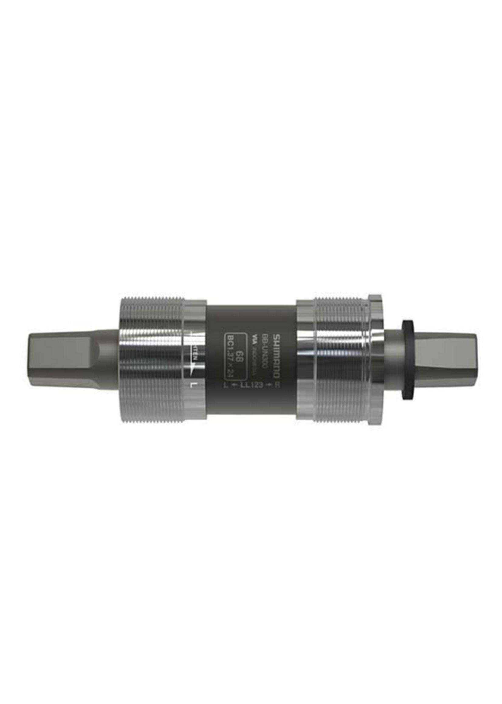 Shimano BB-UN300-LL123, Square Taper BB, British, 68mm, : 122.5mm, Silver