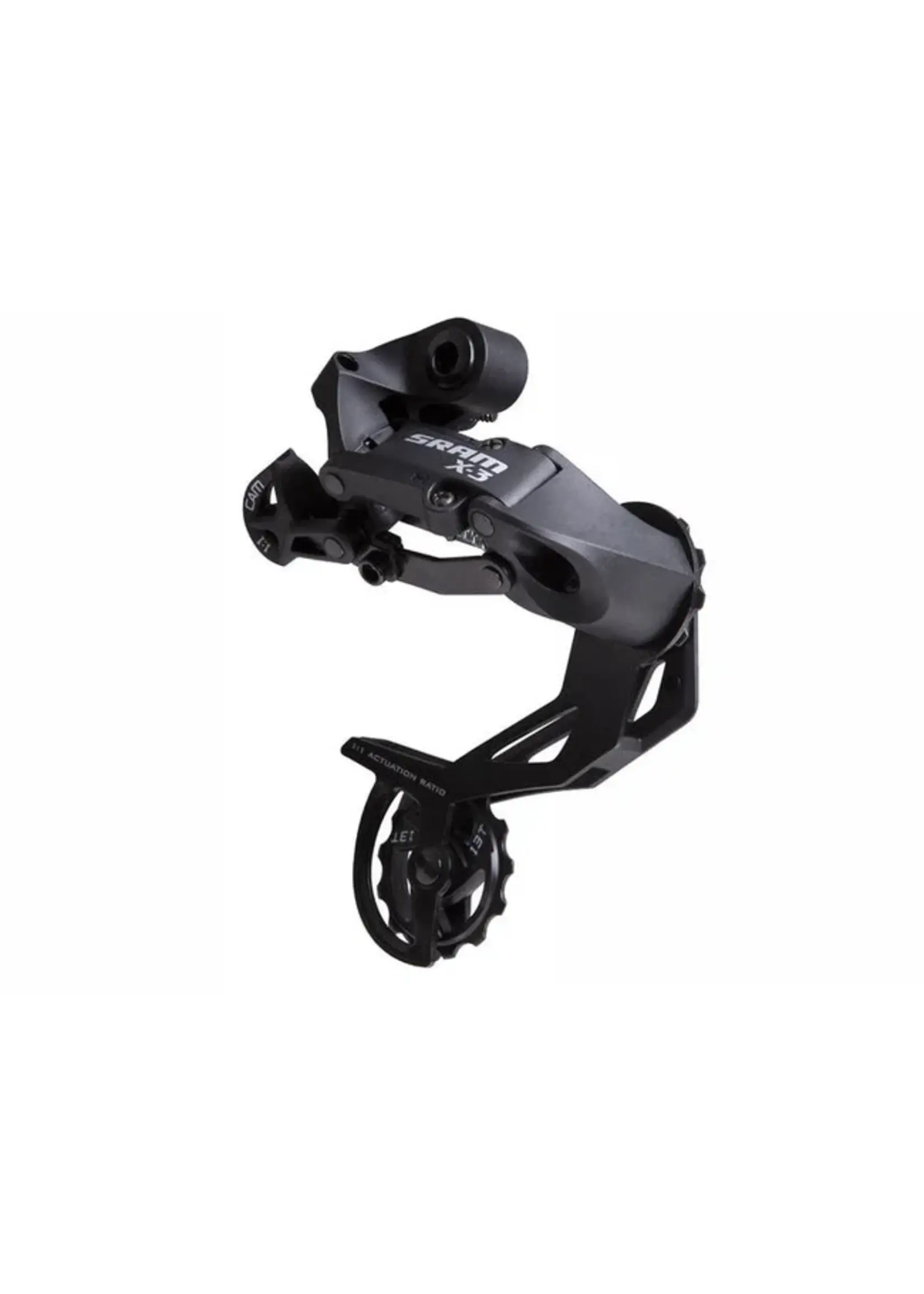 SRAM X3, Rear derailleur, 7/8/9sp, Long cage, Black