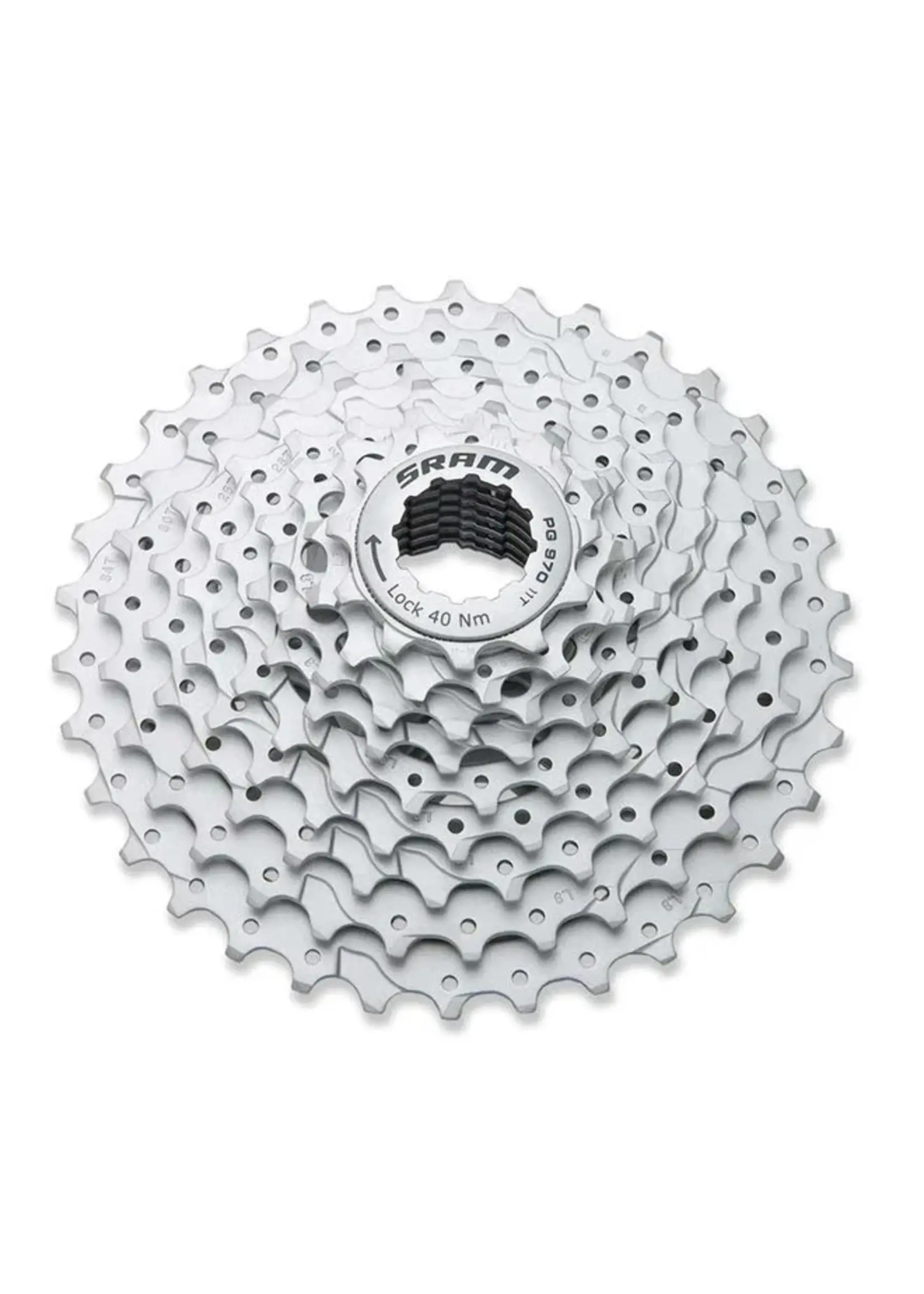 SRAM PG-970, 9sp cassette, 11-34T, 11-13-15-17-20-23-26-30-34