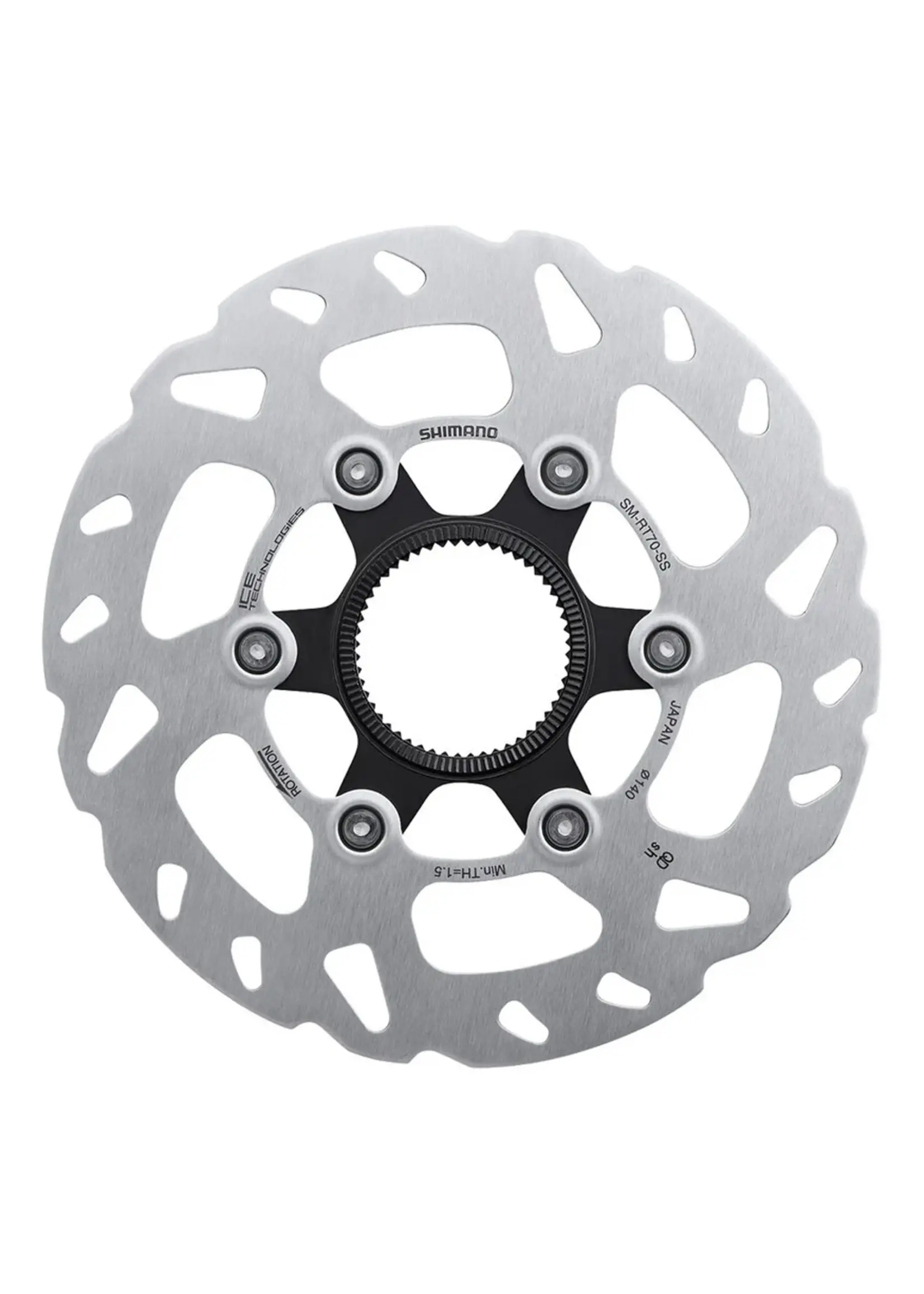 Shimano Rotor for Disc Brake SM-RT70 S 160mm, with Lock Ring (External Spline Type)
