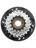 Shimano MULTIPLE FREEWHEEL SPROCKET, MF-TZ510 14-28T, 7-SPEED, 14-16-18-20-22-24-28T, W/SPOKE PROTECTOR ONE