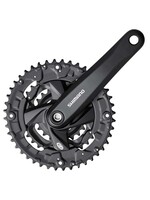 Shimano Shimano, FC-M371, Crankset, 9 sp., 170mm, 26/36/48T, Square, 50mm, Black