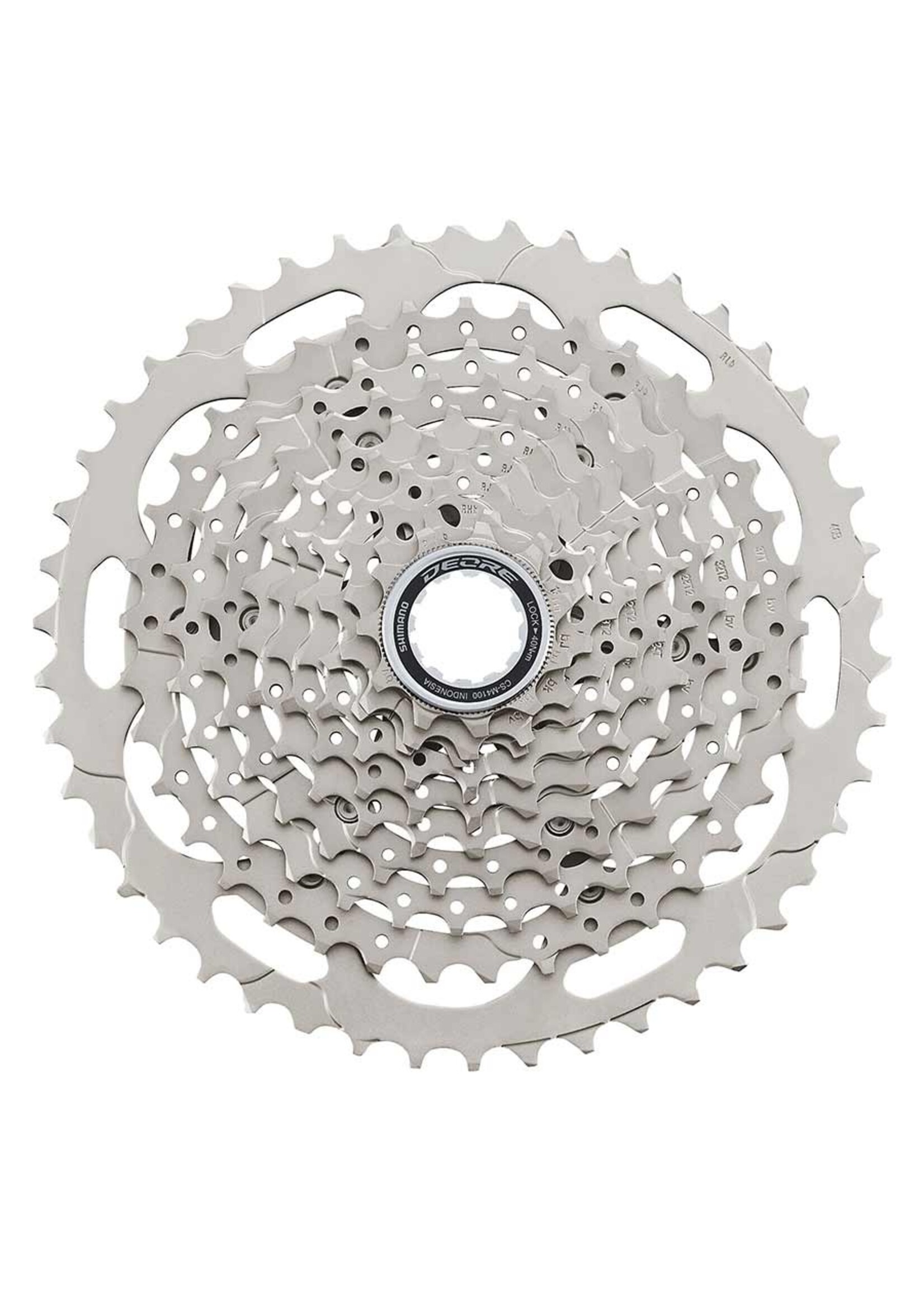 Shimano CASSETTE SPROCKET, CS-M4100, 11-46T, DEORE, 10-SPEED, 11-13-15-18-21-24-28-32-37-46T ONE