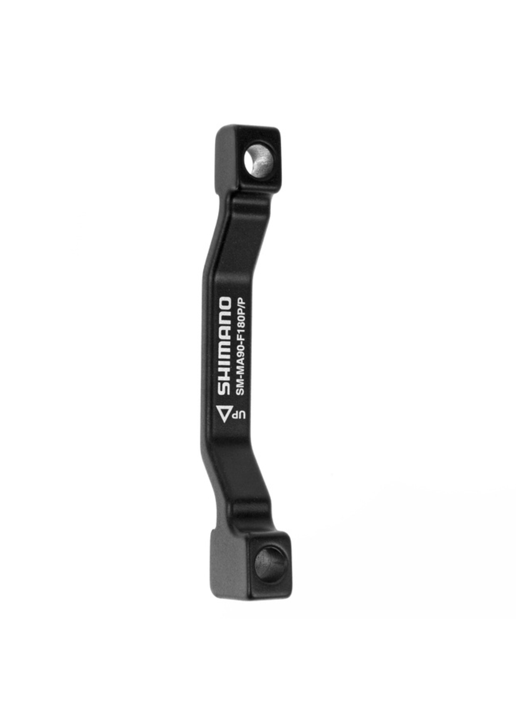 Shimano MOUNT ADAPTER FOR DISC BRAKE CALIPER, SM-MA90-F180P/P, POST MOUNT TO POST MOUNT, 140MM TO 160MM, OR 160MM TO 180MM