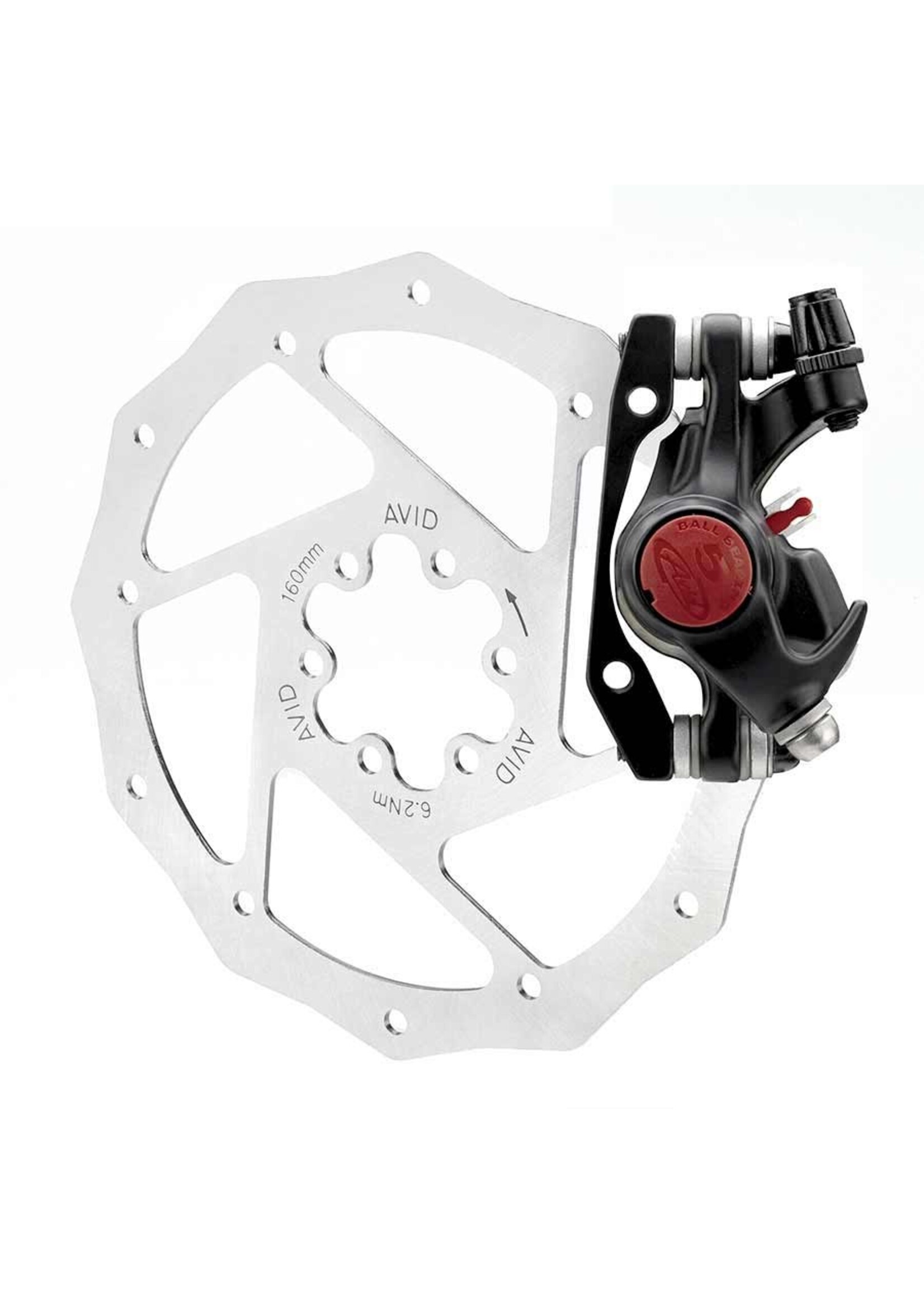 Avid, BB5 MTB, Mechanical disc brake, Grey, Front or rear, No rotor, No adapter
