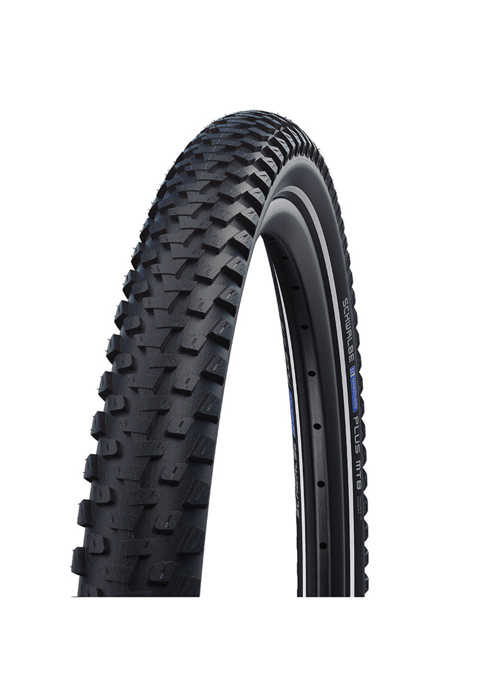 Schwalbe Marathon Plus MTB, Hybrid Tire, 29"x2.25, Wire, Clincher, Addix, SmartGuard, TwinSkin, Reflex, 67TPI, Black