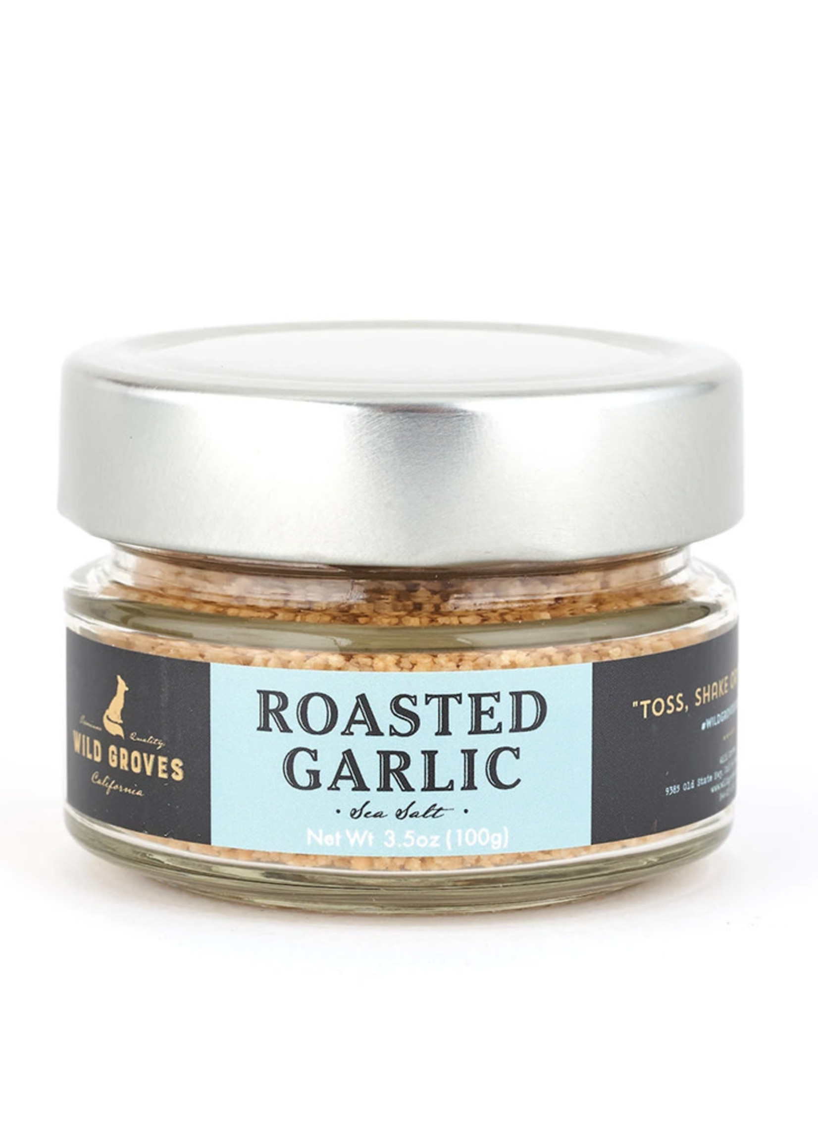 Wild Groves Garlic Sea Salt | Wild Groves Brand | 3.5 oz