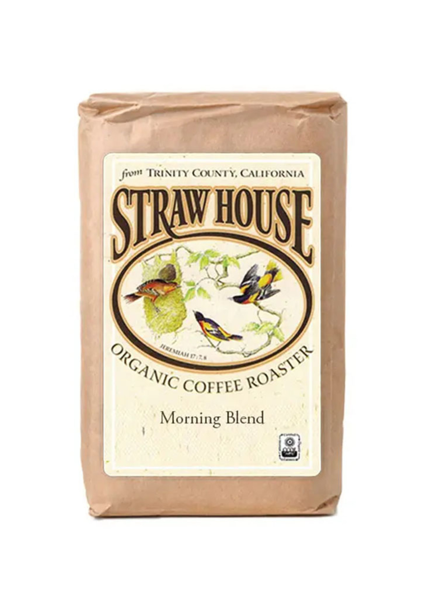 Strawhouse Strawhouse Organic Roaster Morning Blend Whole Bean 1lb