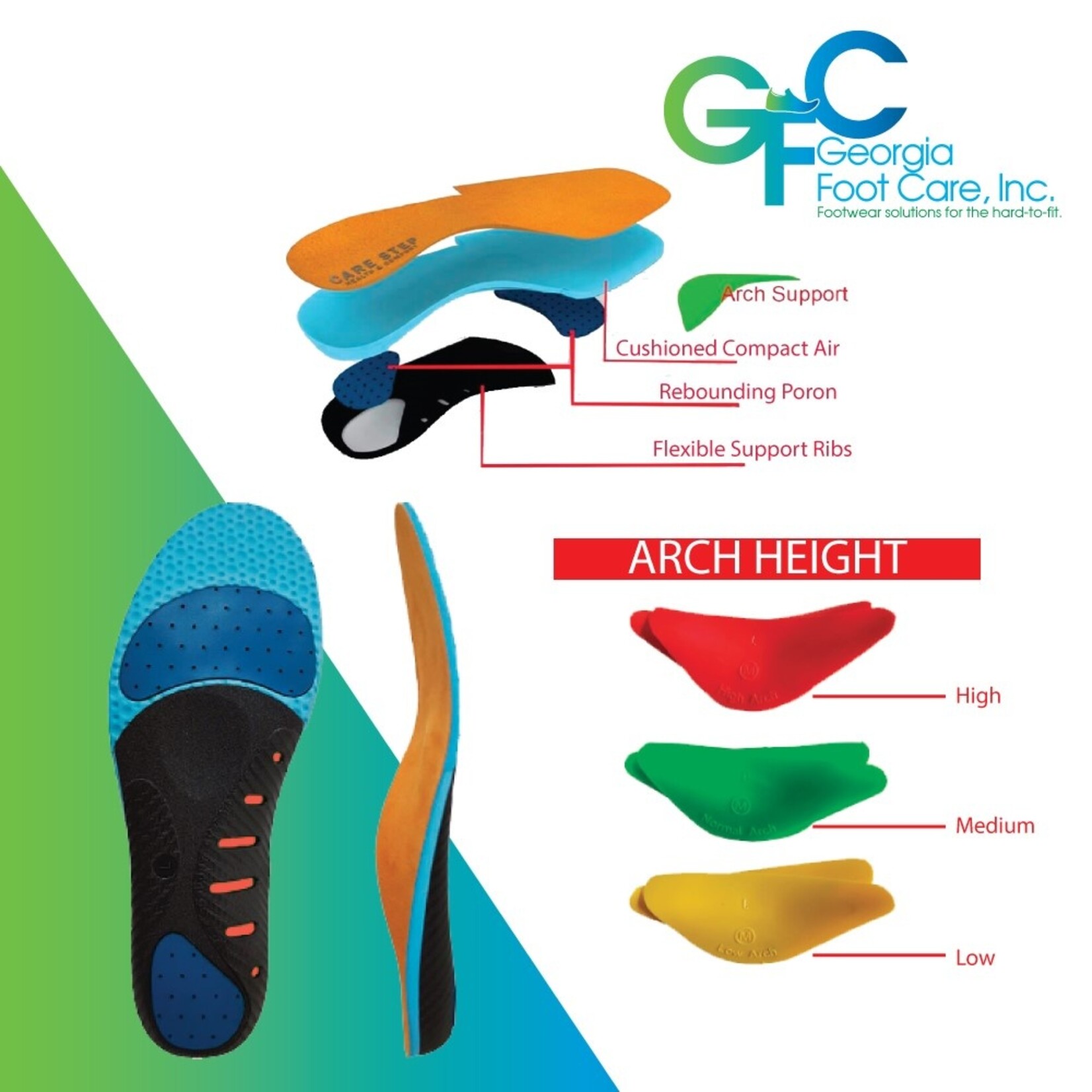 ORTHOTIC INSOLES Georgia Foot Care Inc