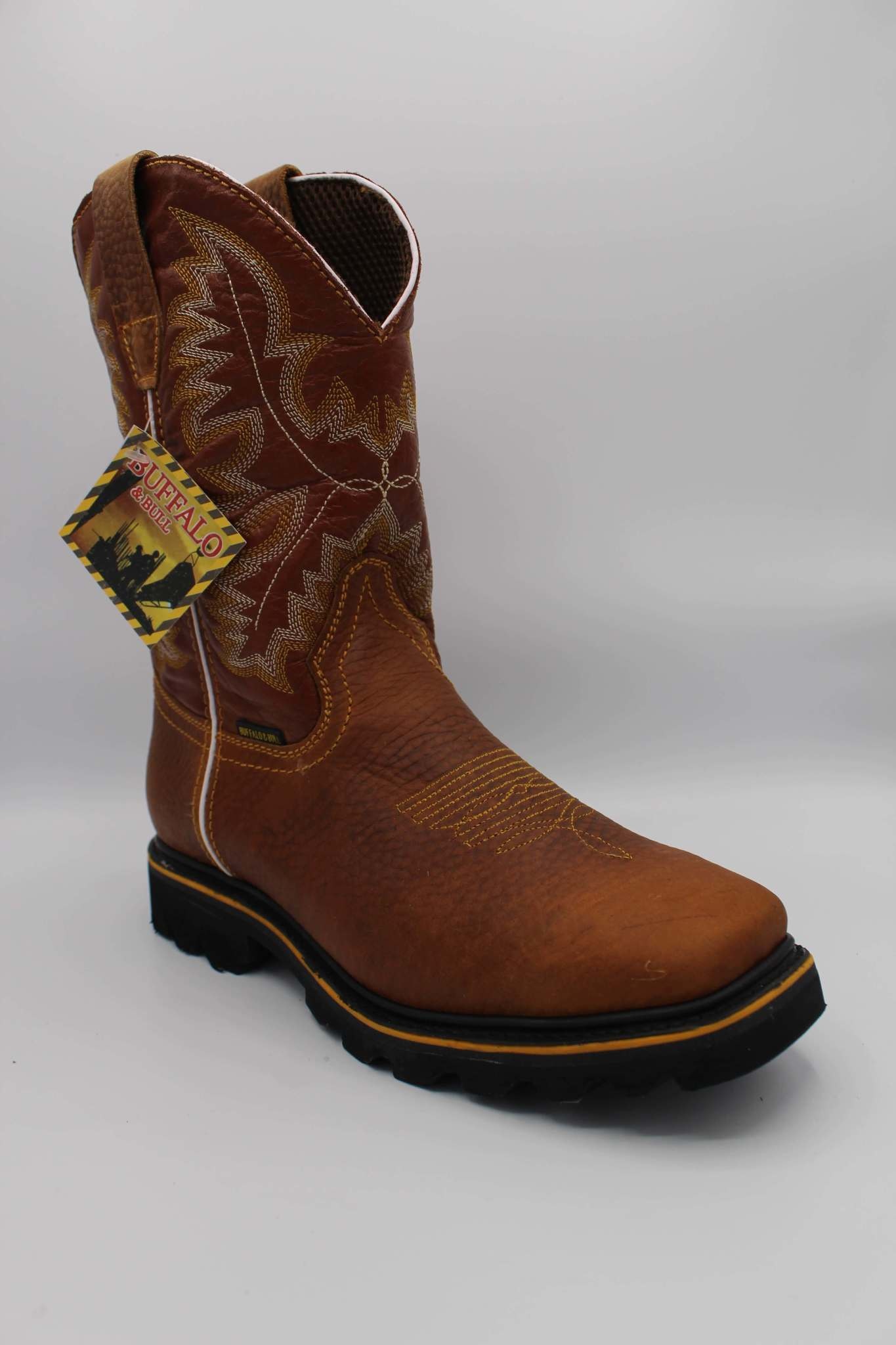 Bota De Trabajo Punta Cuadrada - Azteca Mexican Leather Goods