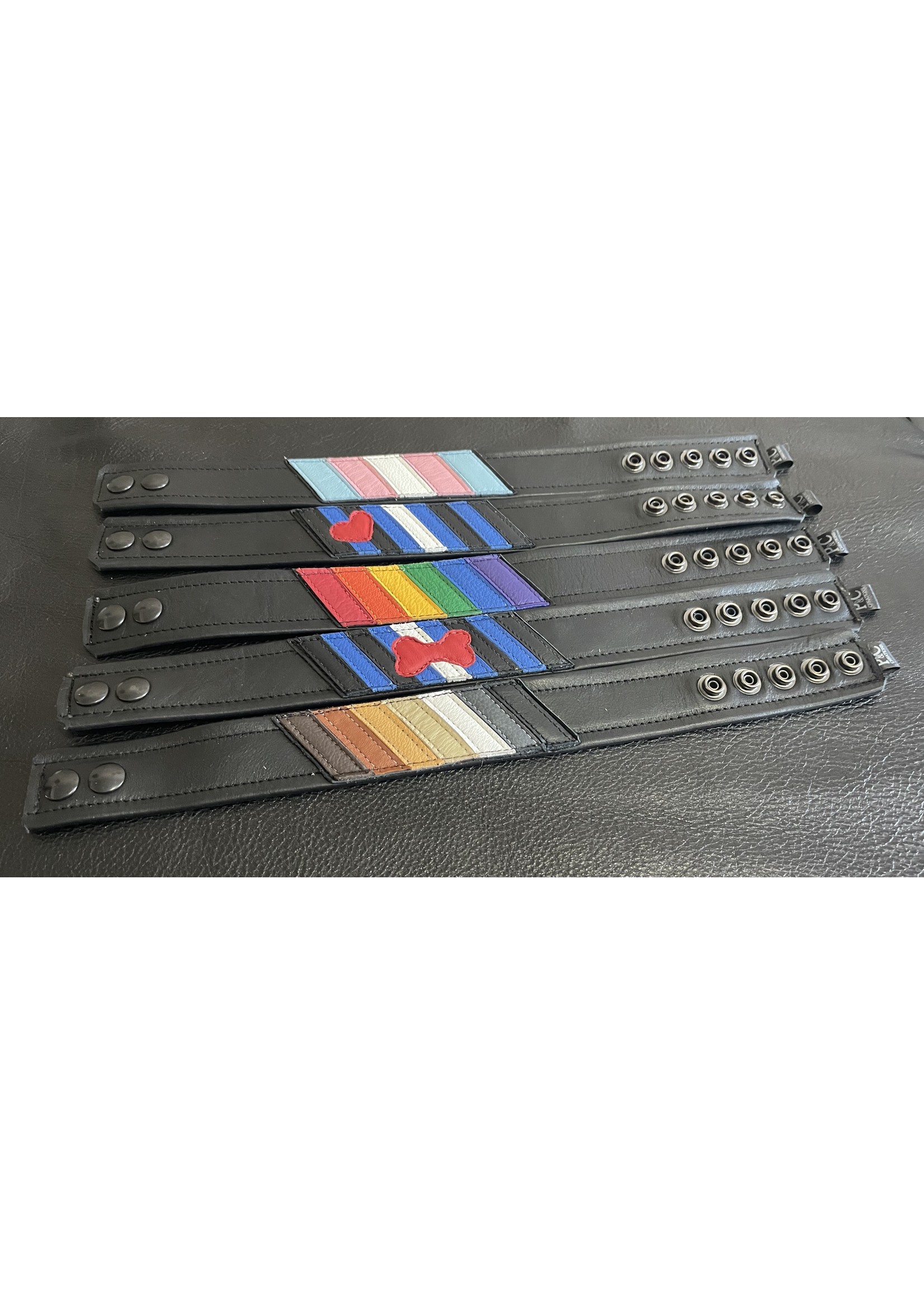 Neesh-Wear Leather Arm Bands - Flag Series