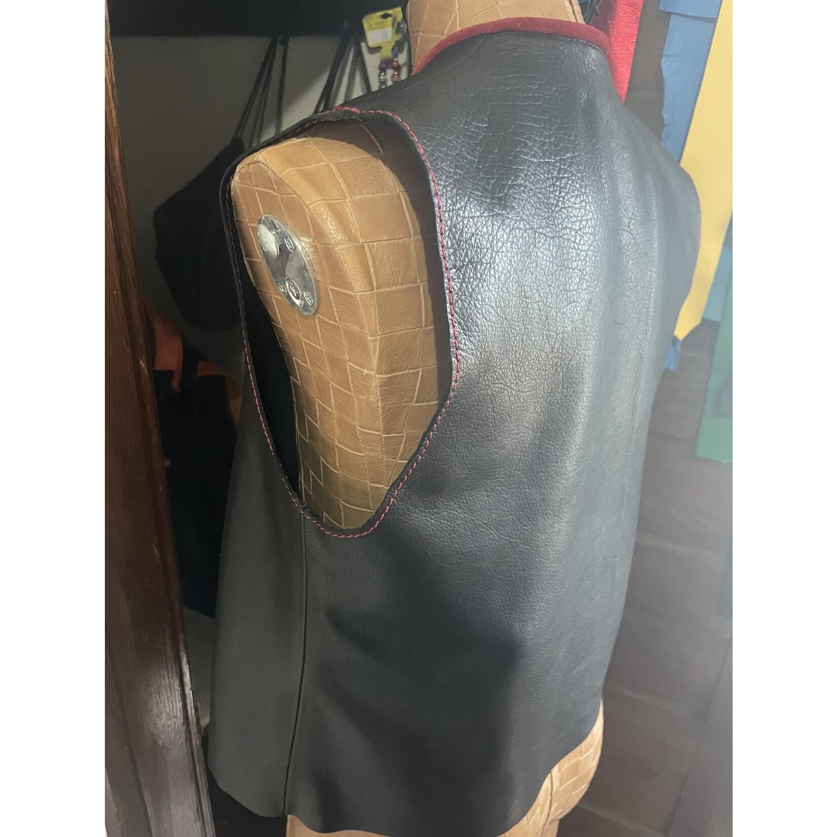Neesh-Wear Leather Bar Vest