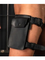 Mr. S Leather Mr. S Leather - Leather Dark Room Leg Harness - Black - One Size