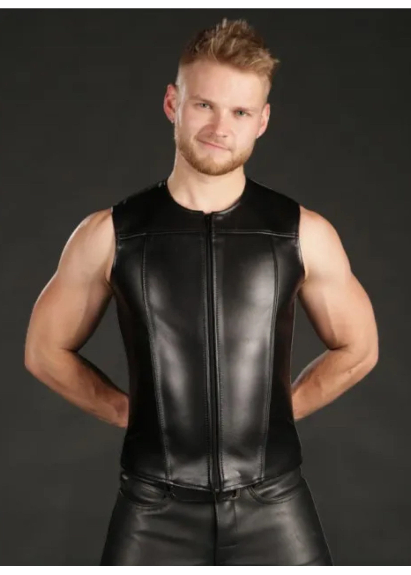 Mr. S Leather Mr. S Leather - Leather Zip Front Vest