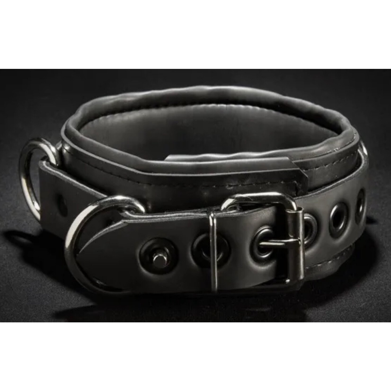 Mr. S Leather Mr. S Leather - Neoprene Locking Bondage Collar - Black