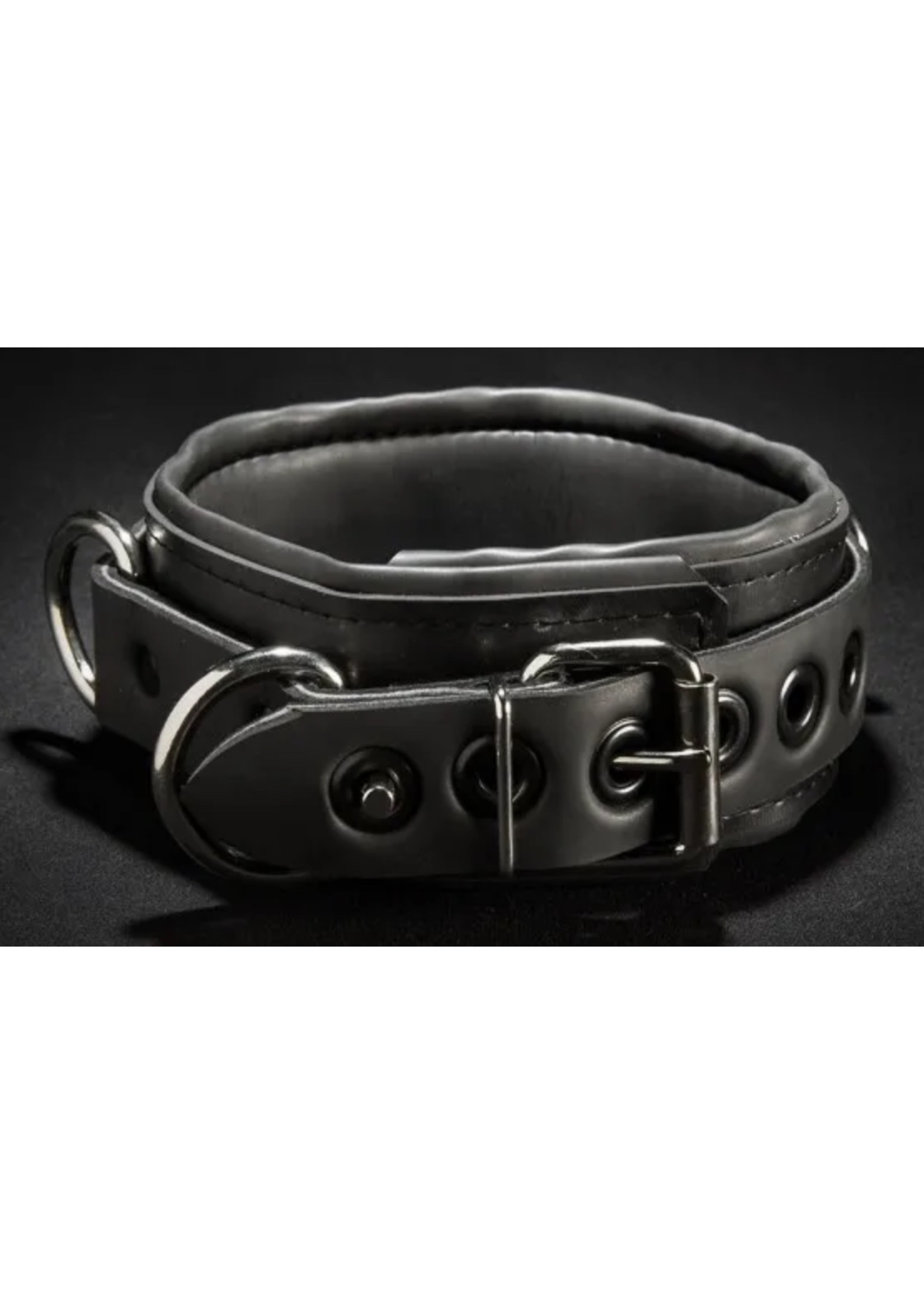 Mr. S Leather Mr. S Leather - Neoprene Locking Bondage Collar - Black