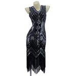 Western Fashion Flapper Dress Art Deco