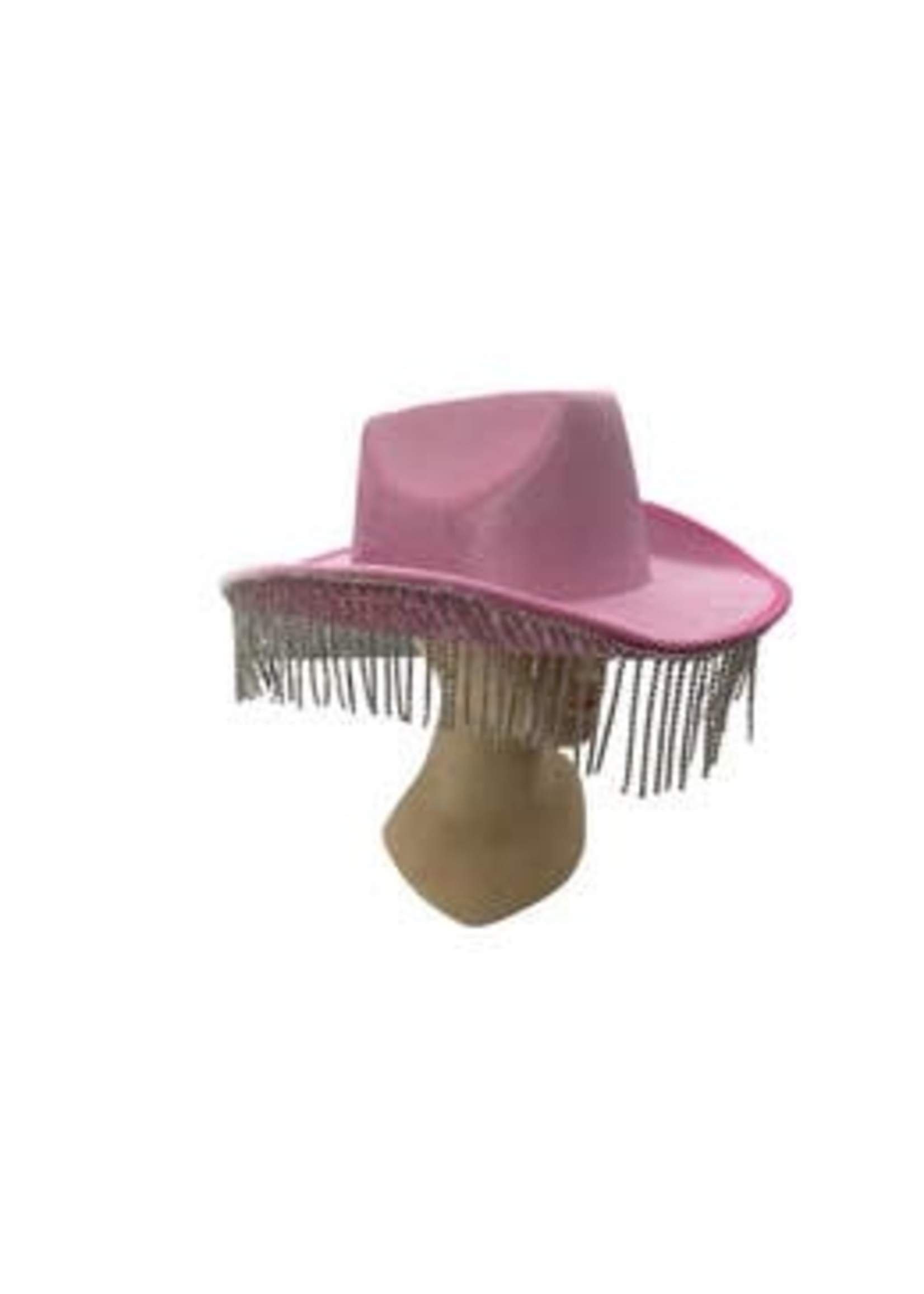 Fringed Cowboy Hat - Pink
