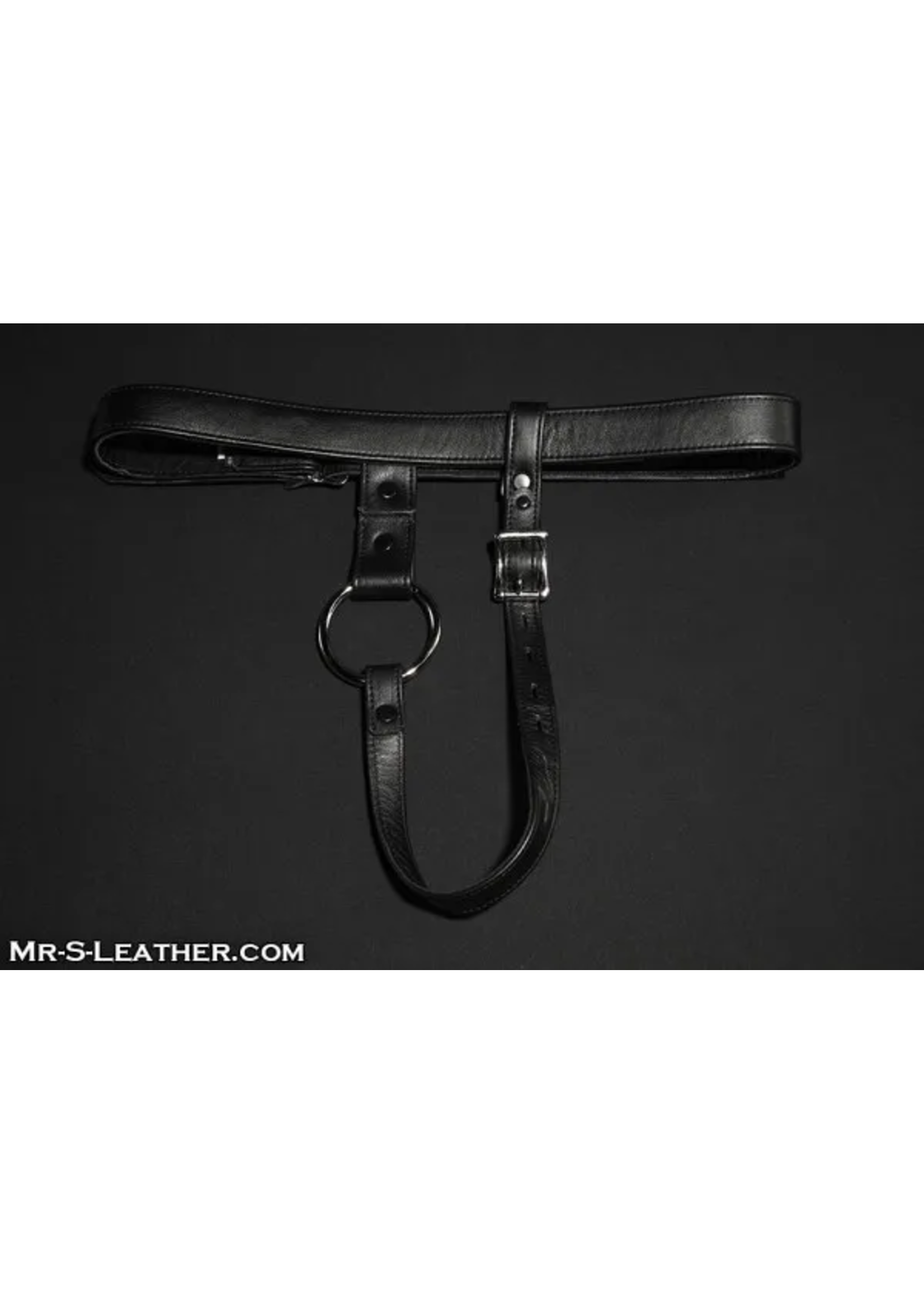 Mr. S Leather Mr. S Leather - Deluxe Locking Leather Butt Plug Harness
