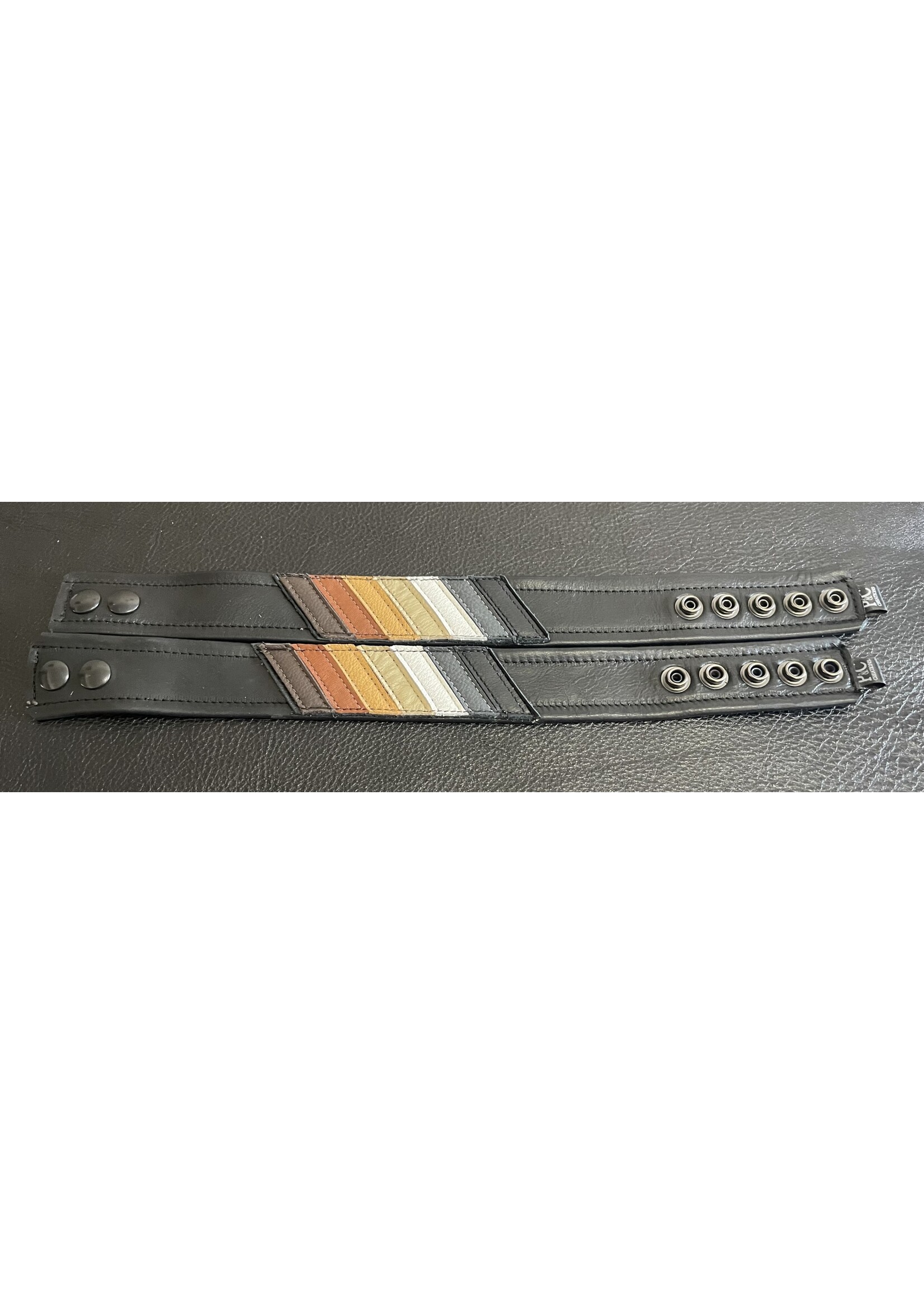 Neesh-Wear Leather Arm Bands - Flag Series Bear - Large