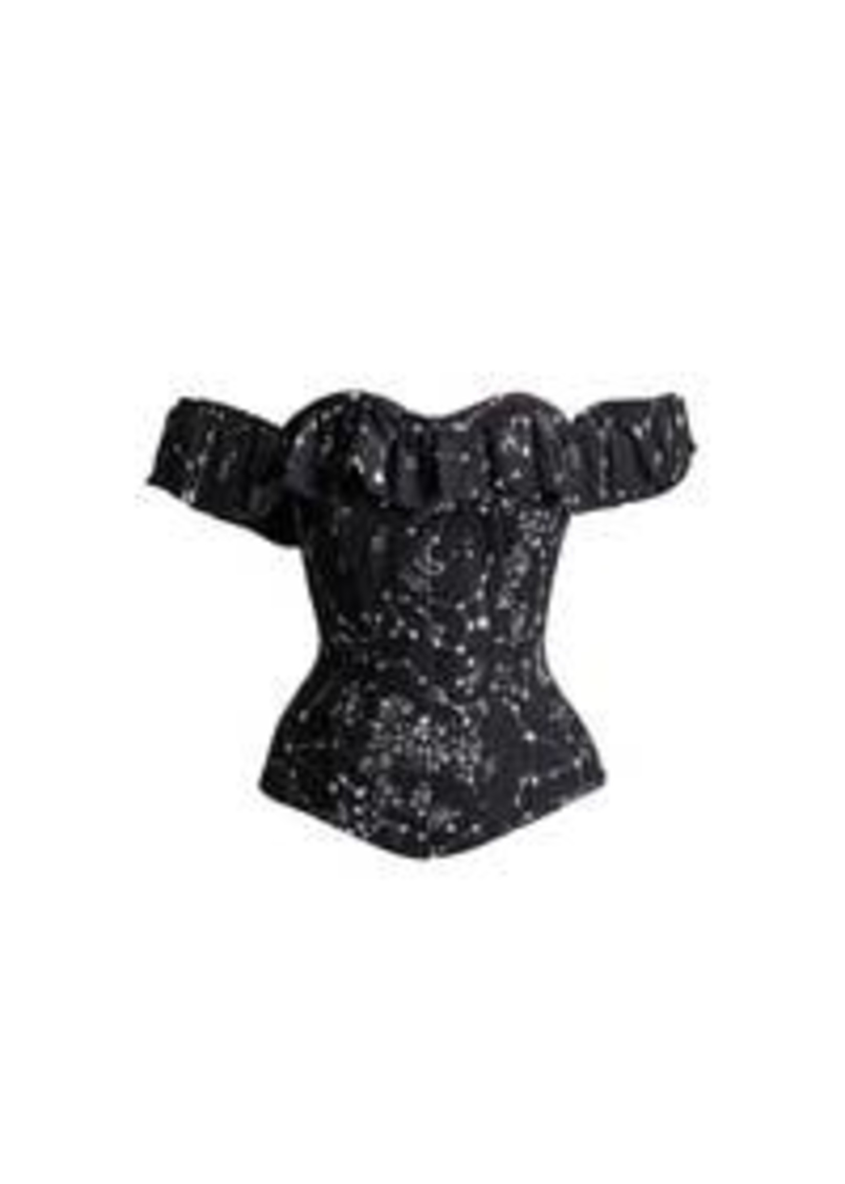 Corset Story Cotton Astronomy Corset Top w/ Sleeve US10