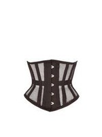 Corset Story Black Mesh Waspie Underbust