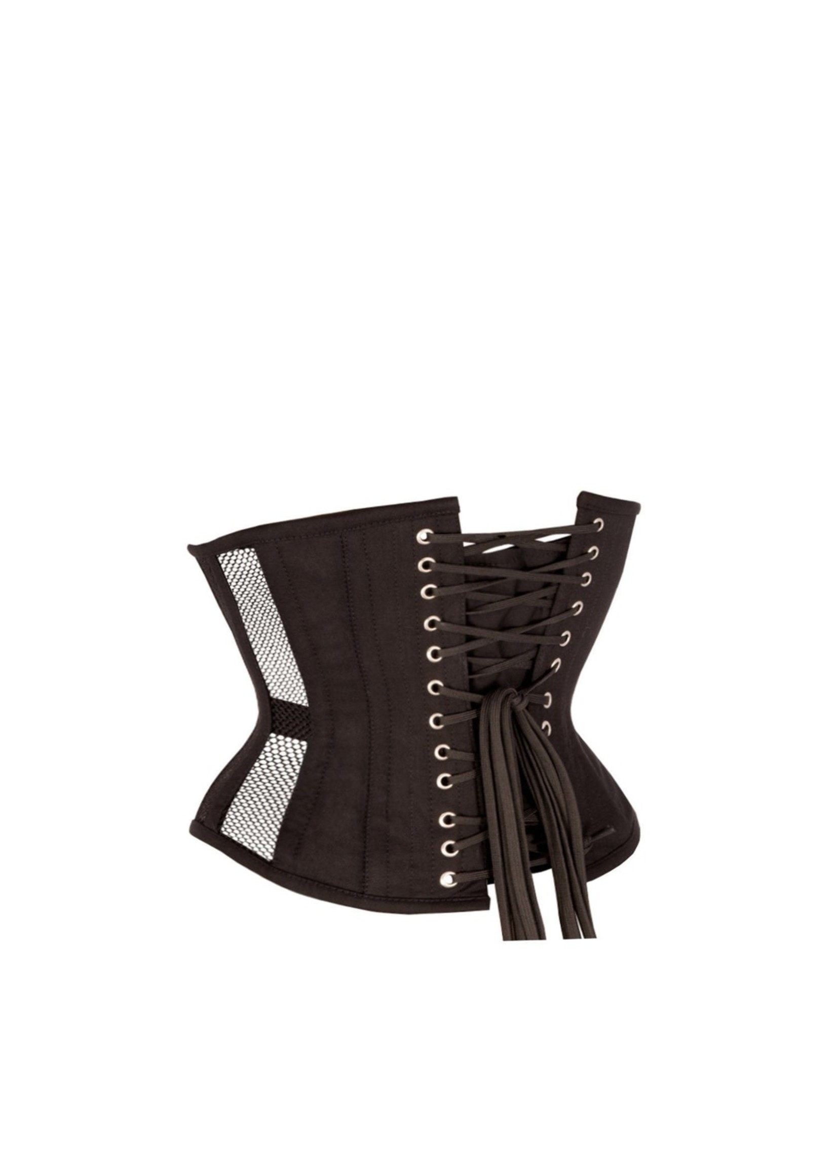 Corset Story Black Mesh Waspie Underbust