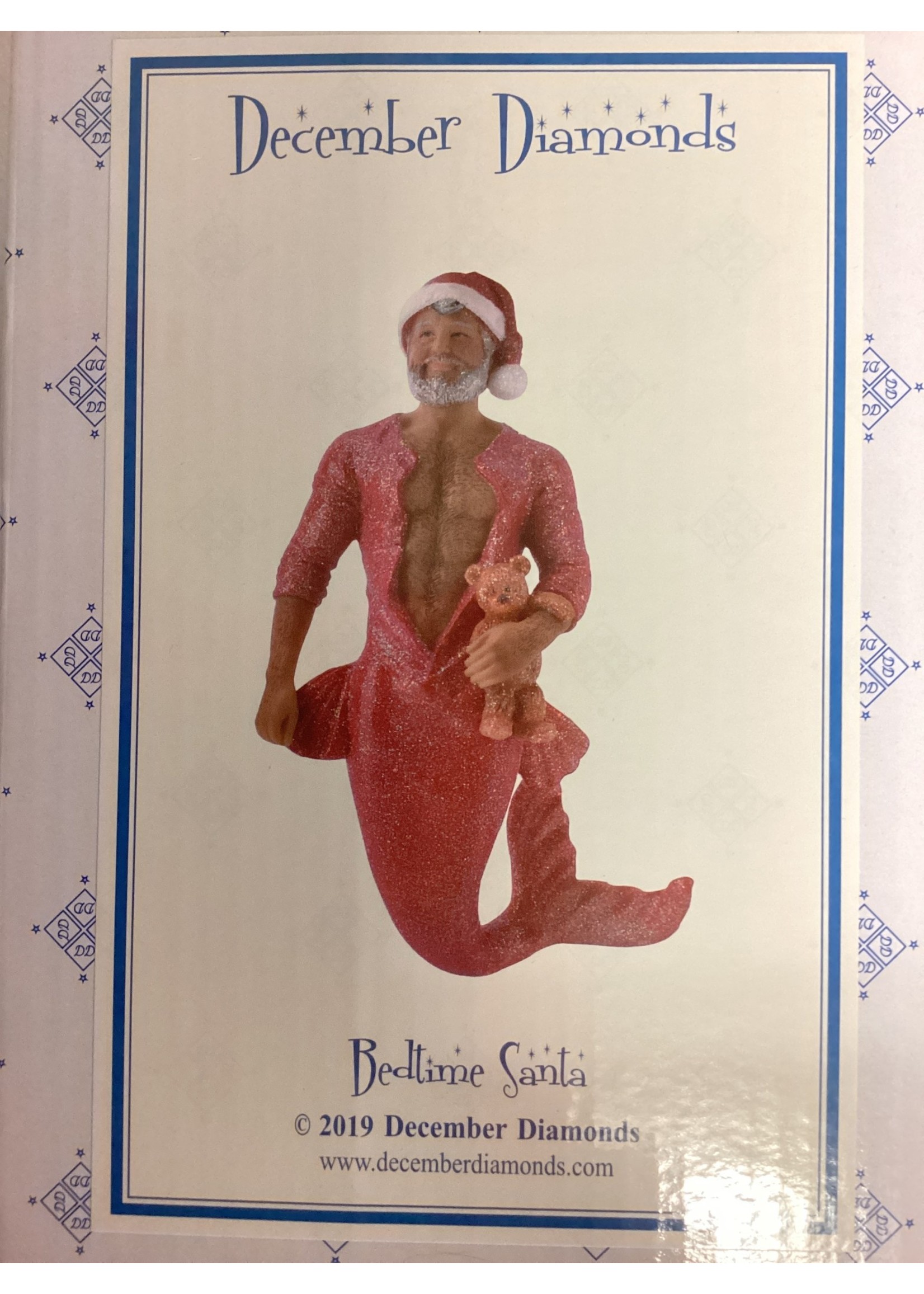 December Diamonds Bedtime Santa - Merman Ornament
