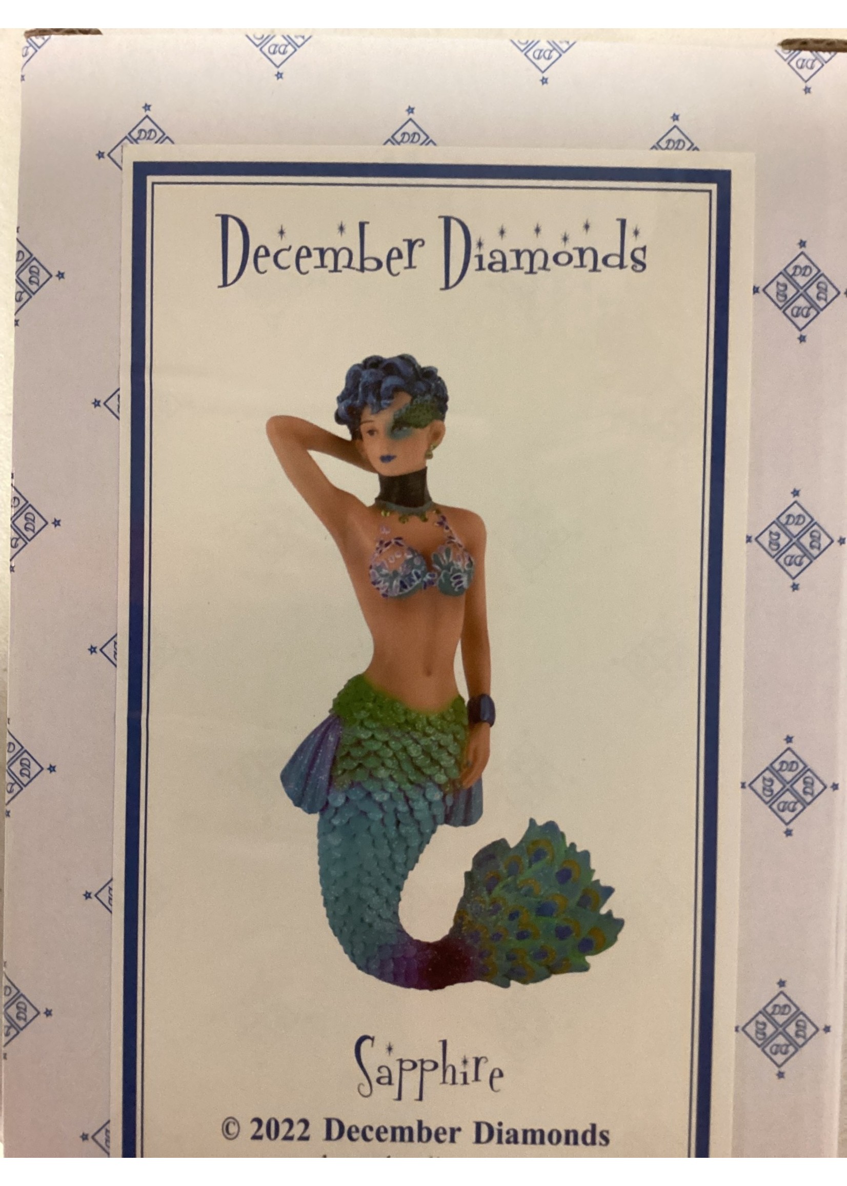 December Diamonds Sapphire - Mermaid Ornament