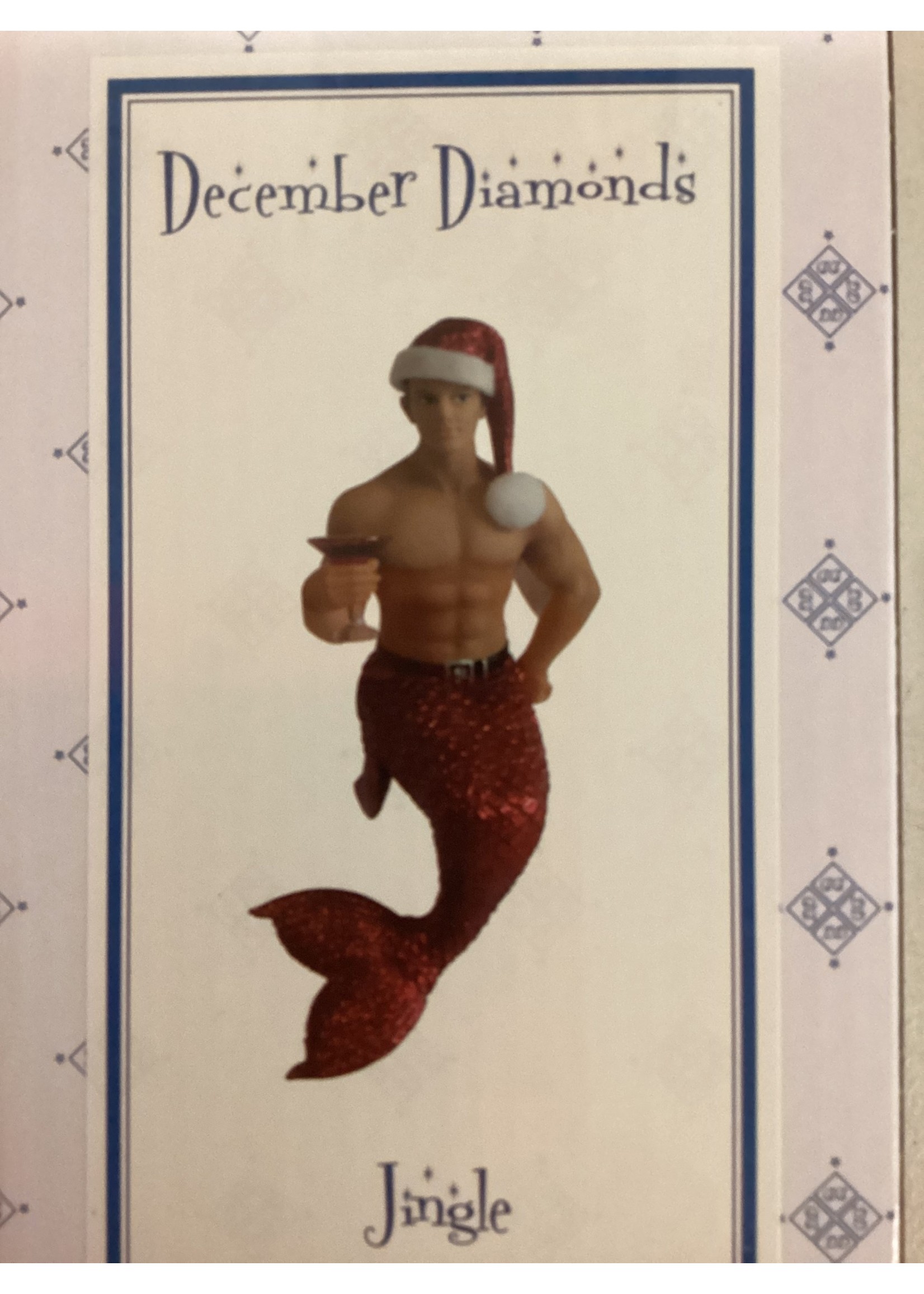 December Diamonds Jingle - Merman Ornament