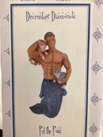 December Diamonds Pet the Puss - Merman Ornament