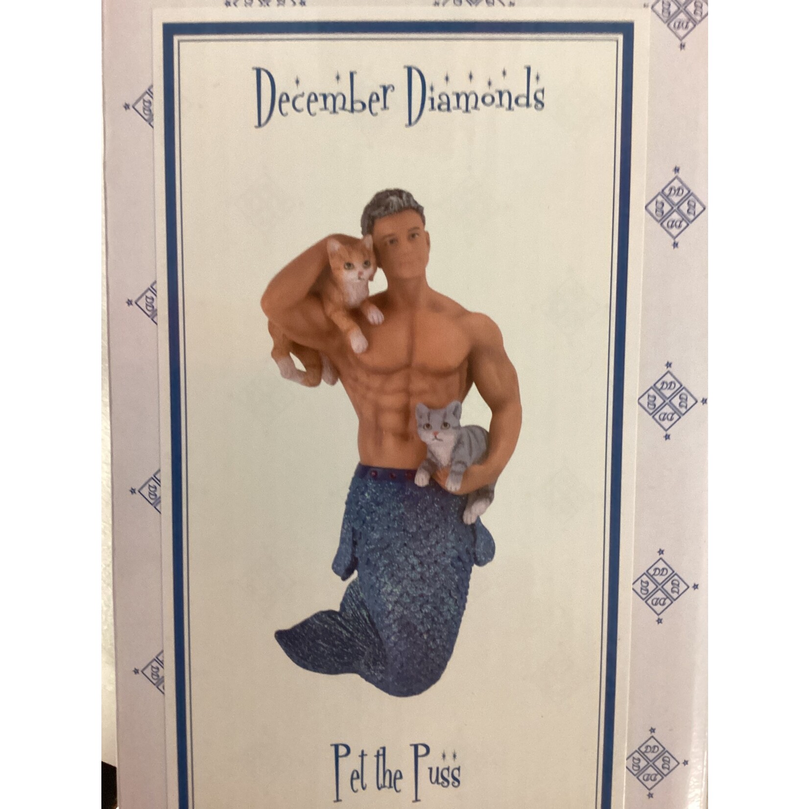 December Diamonds Pet the Puss - Merman Ornament