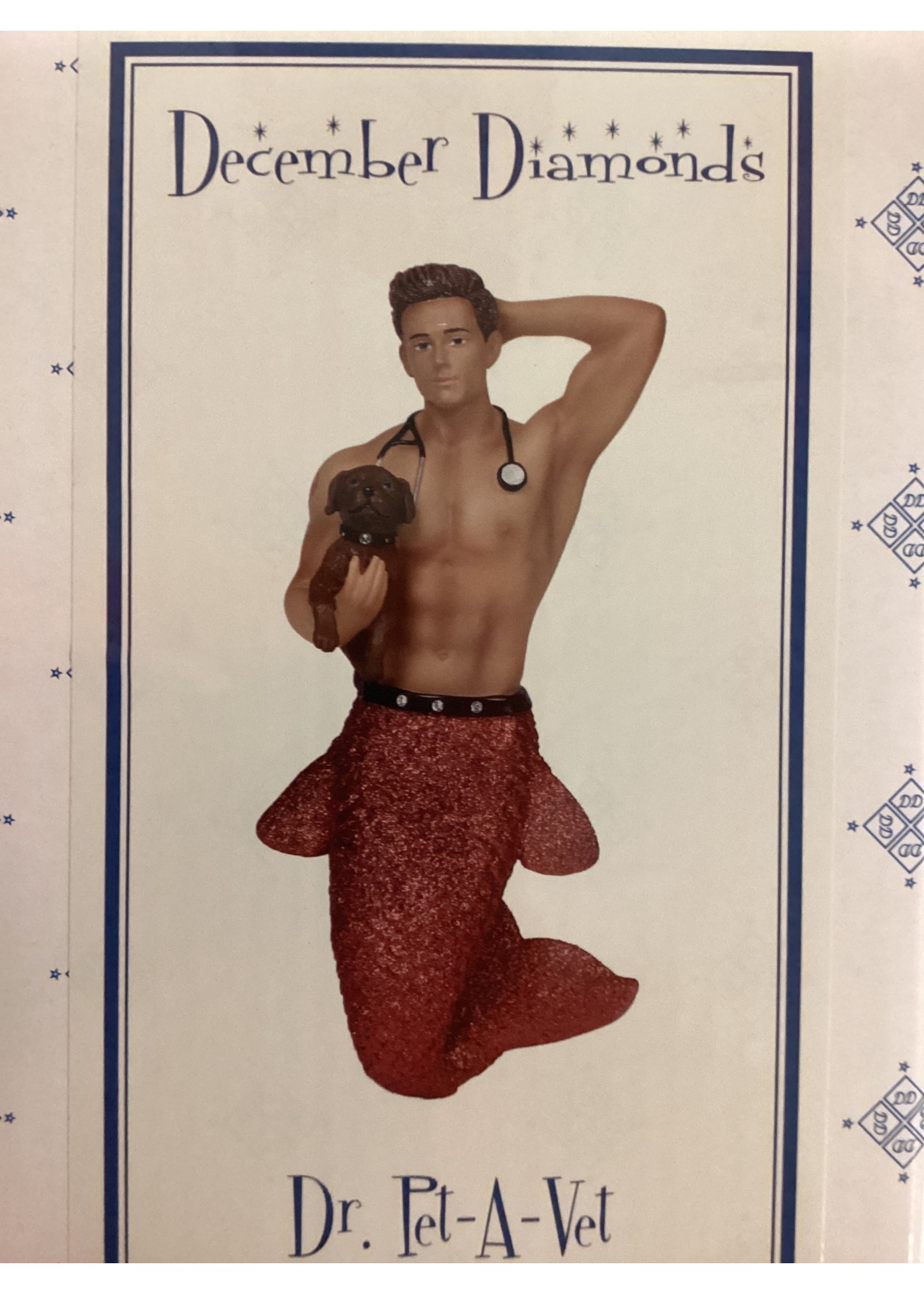 December Diamonds Dr Pet-A-Vet - Merman Ornament