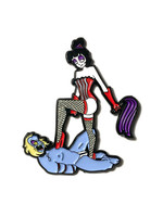Geeky And Kinky Goth Mistress Enamel Pin