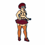 Geeky And Kinky Mistress Nerdy Girl Enamel Pin