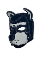 Geeky And Kinky Puppy Hood Grey Enamel Pin
