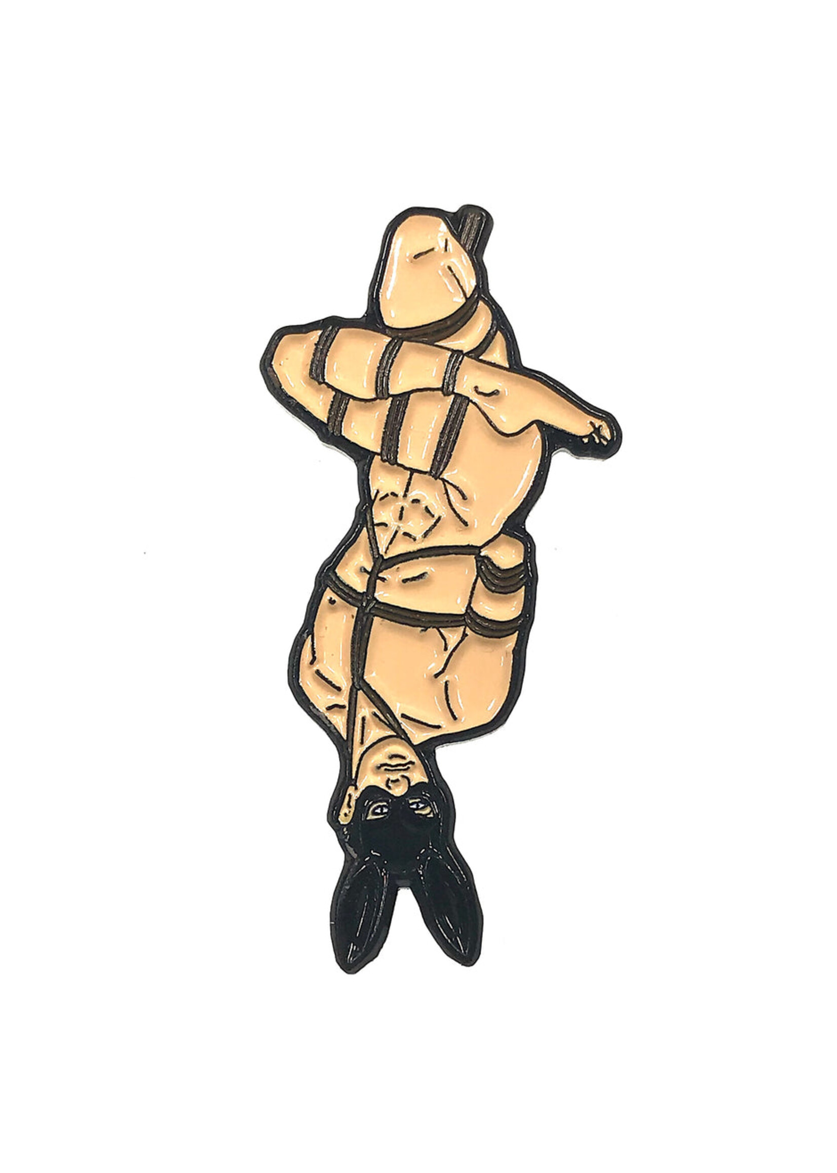 Geeky And Kinky Rope Bottom Enamel Pin