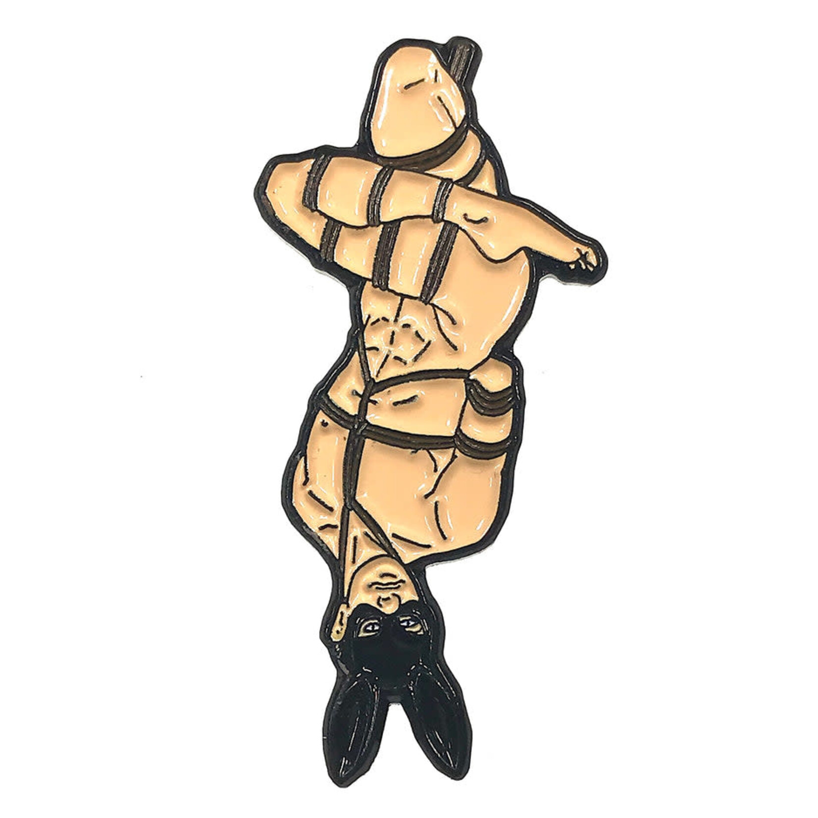 Geeky And Kinky Rope Bunny Luke Enamel Pin