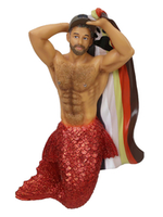 December Diamonds Bear Pride - Merman Ornament