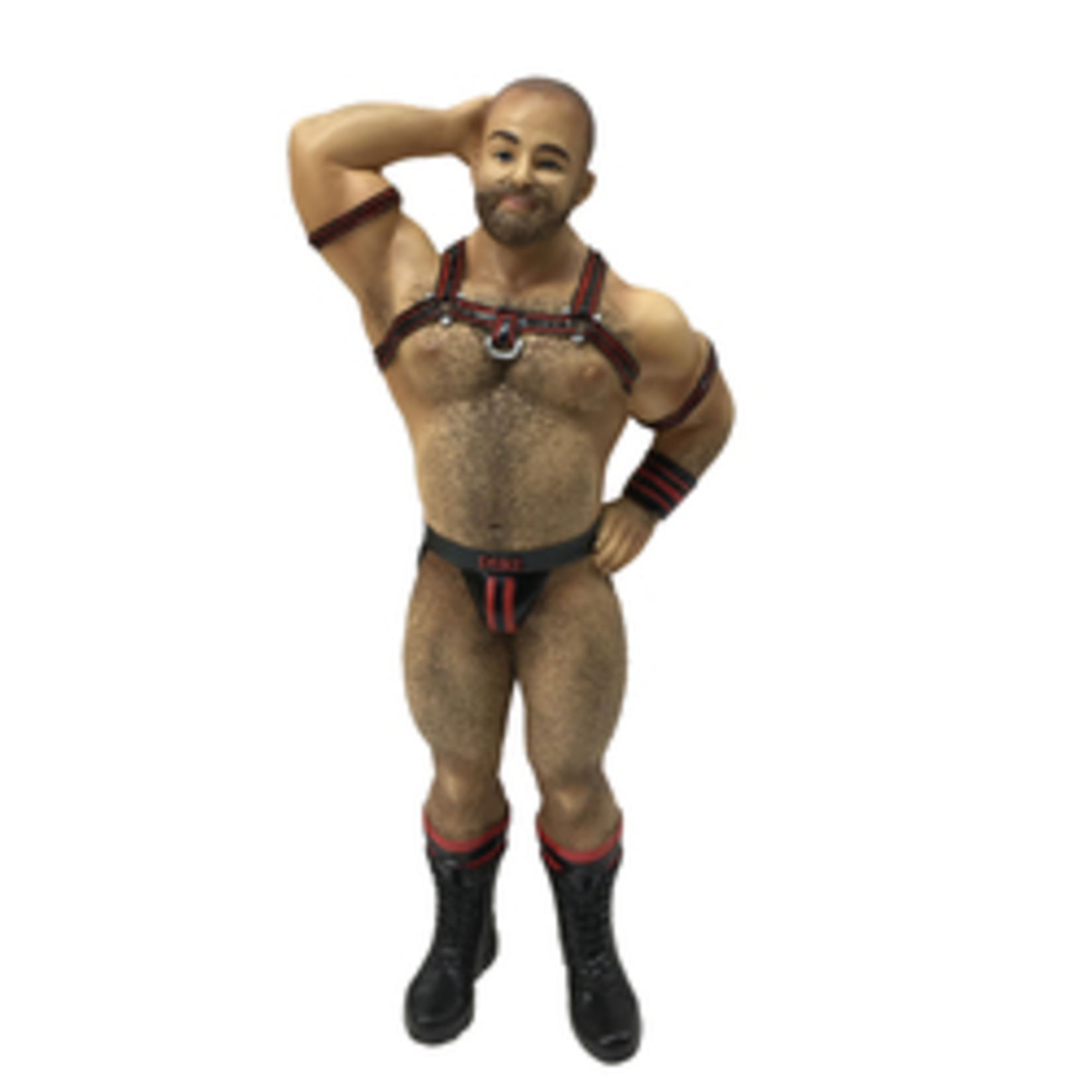 December Diamonds Leather Bear - Poke the Bear Ornament