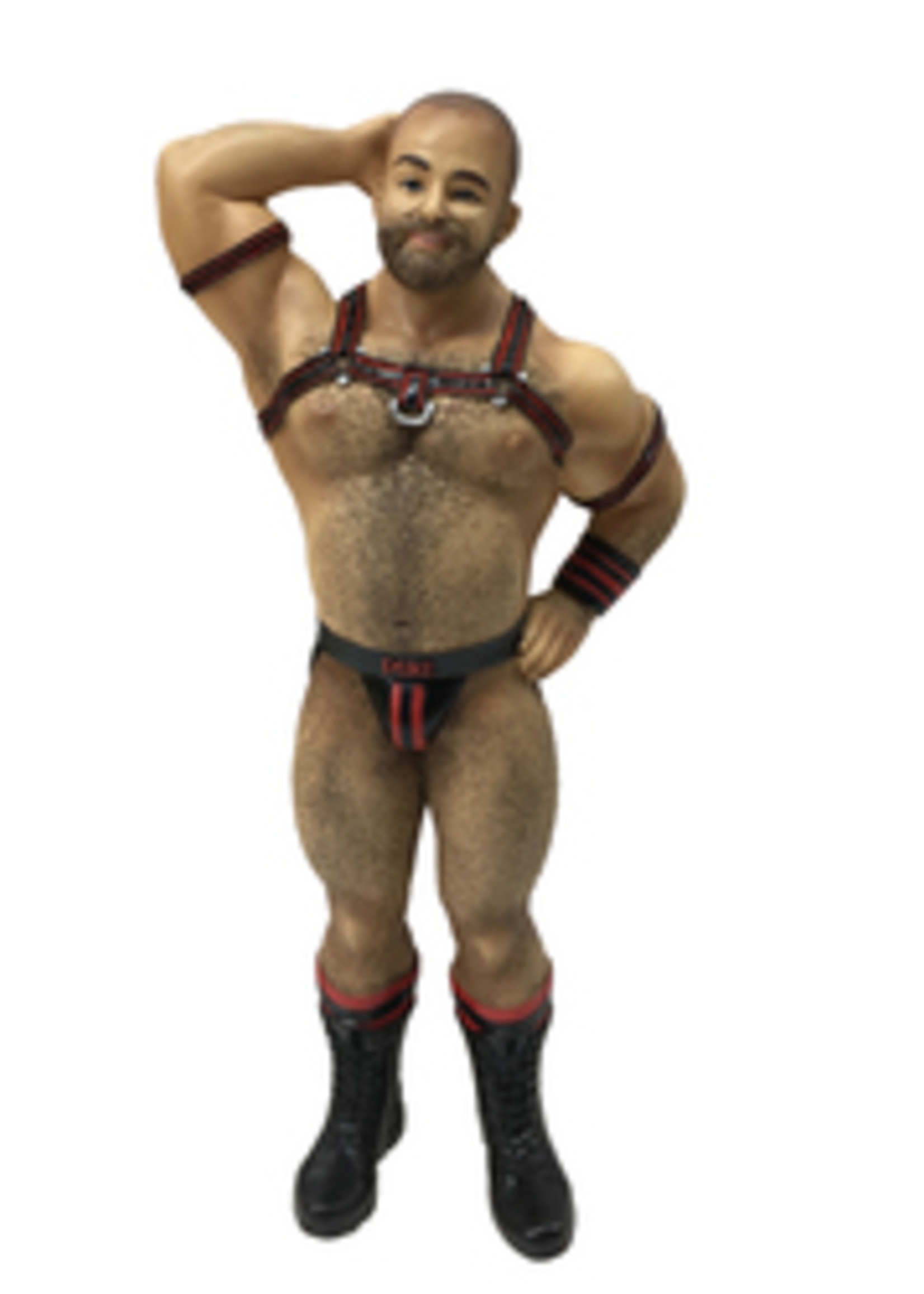 December Diamonds Leather Bear - Poke the Bear Ornament